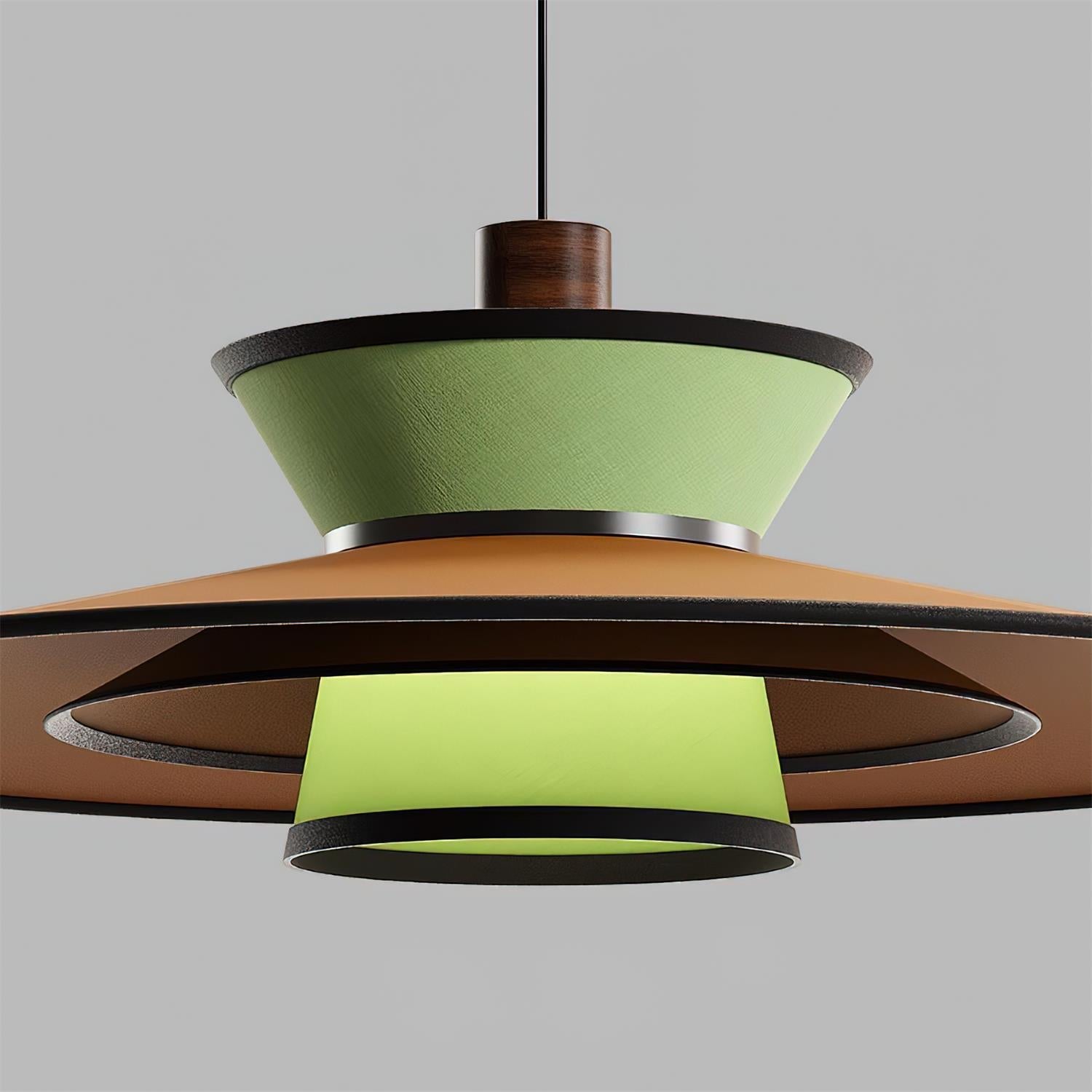 Modula Oriental Fabric Pendant Light