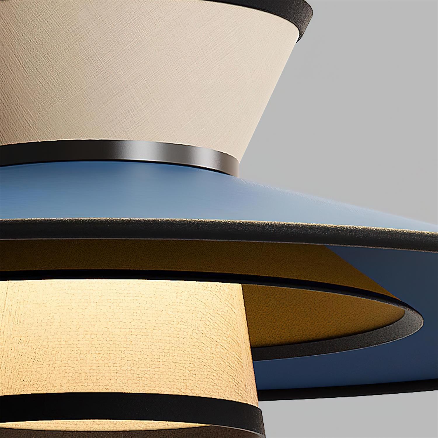 Modula Oriental Fabric Pendant Light