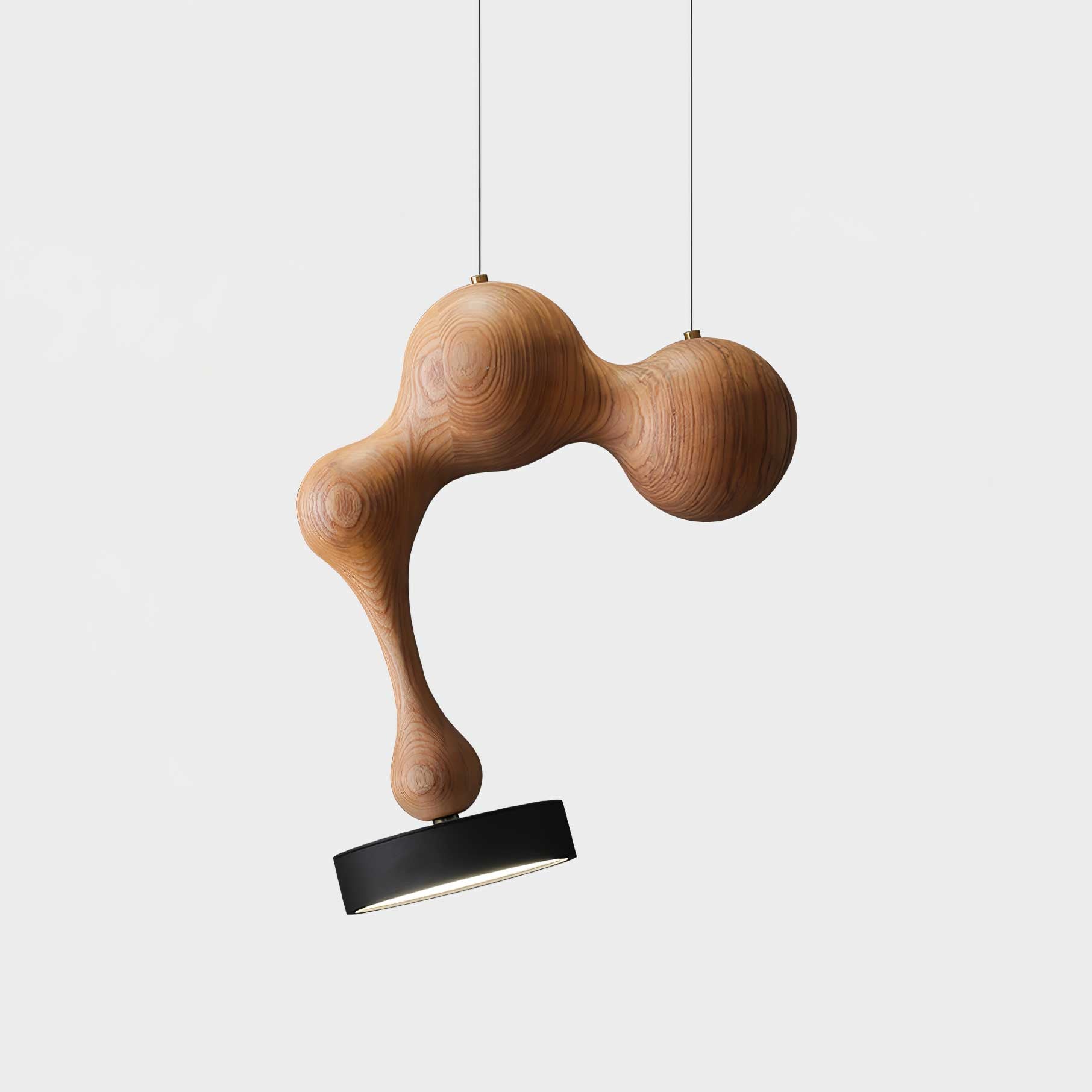 Drovia Rustic Wooden Pendant Light - Blowlighting