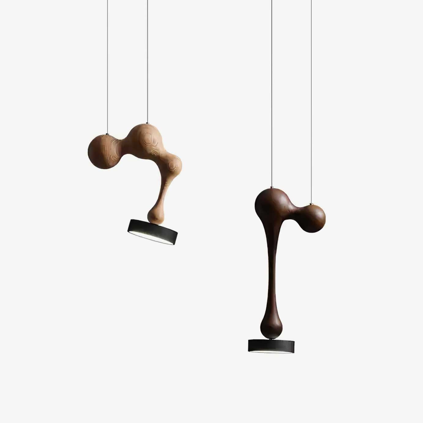 Drovia Rustic Wooden Pendant Light - Blowlighting