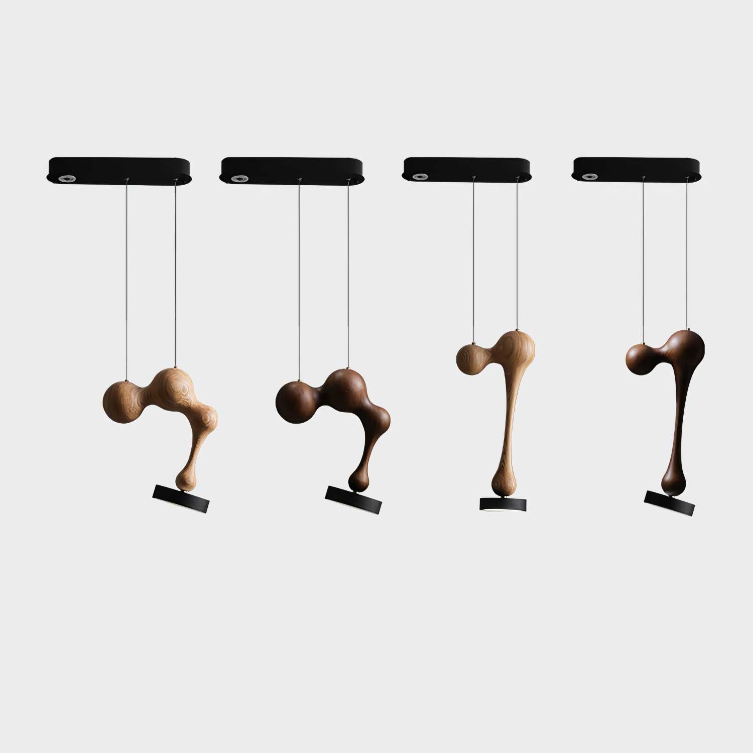 Drovia Rustic Wooden Pendant Light - Blowlighting