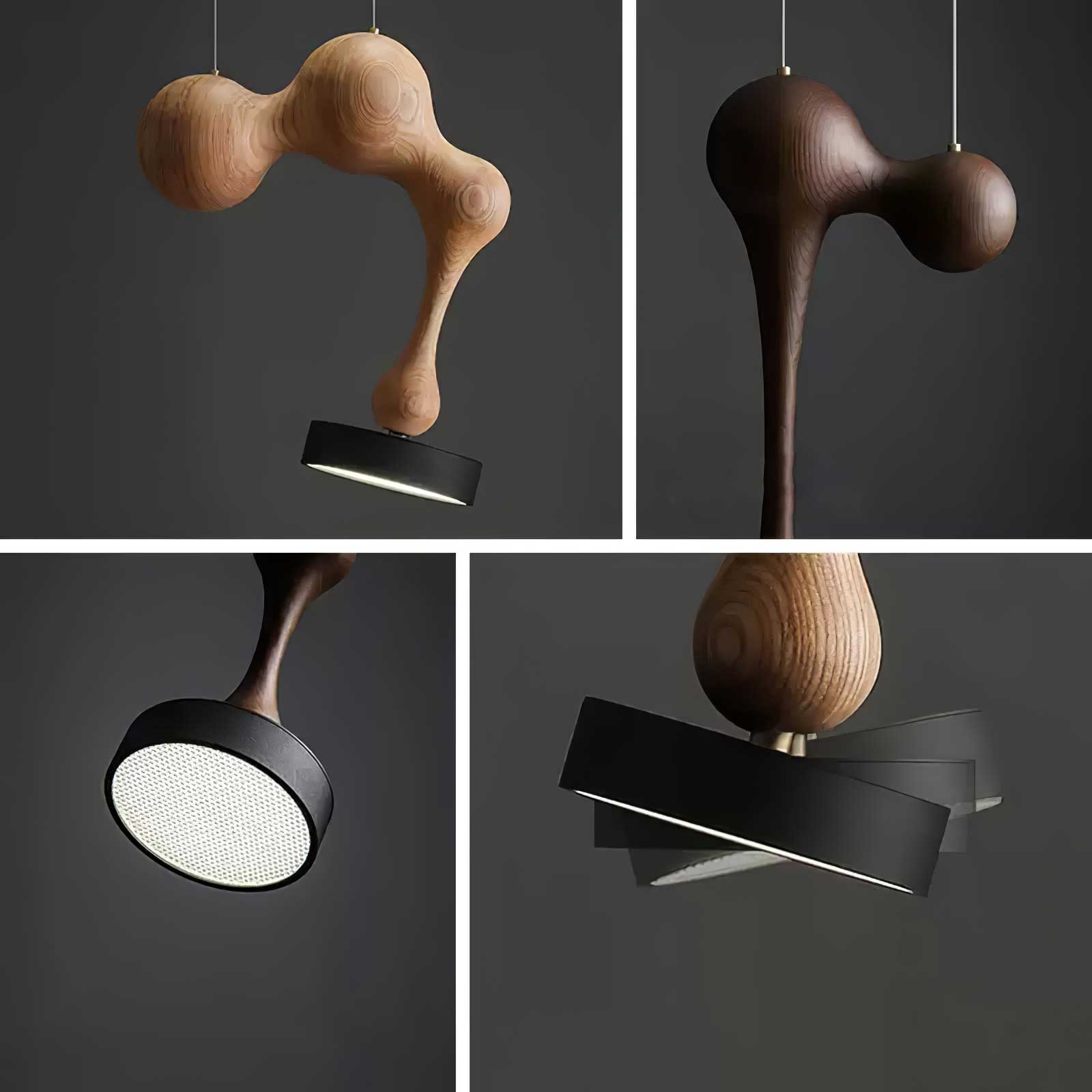 Drovia Rustic Wooden Pendant Light - Blowlighting