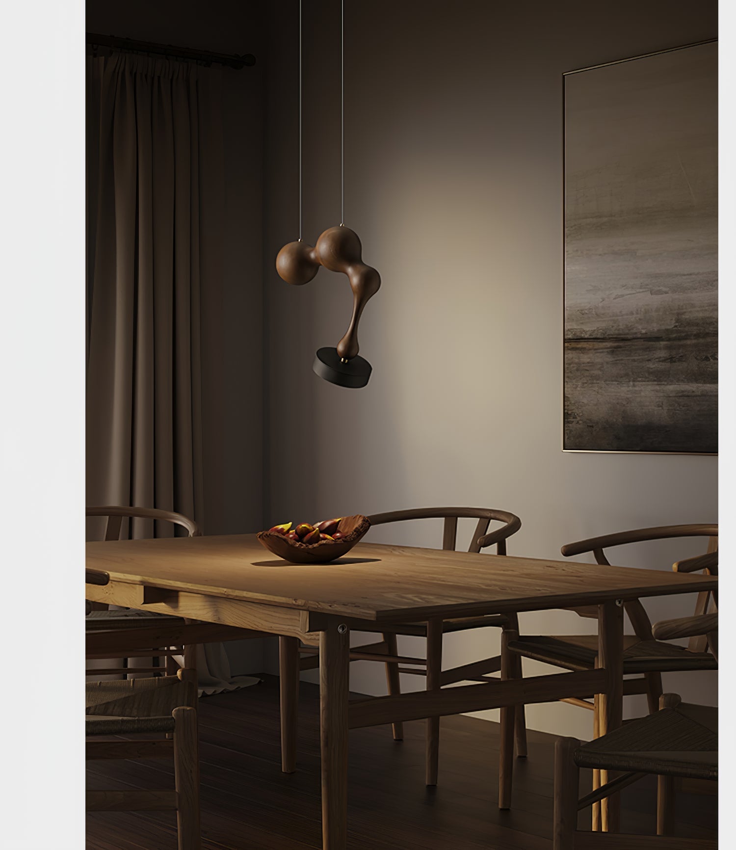 Drovia Rustic Wooden Pendant Light - Blowlighting