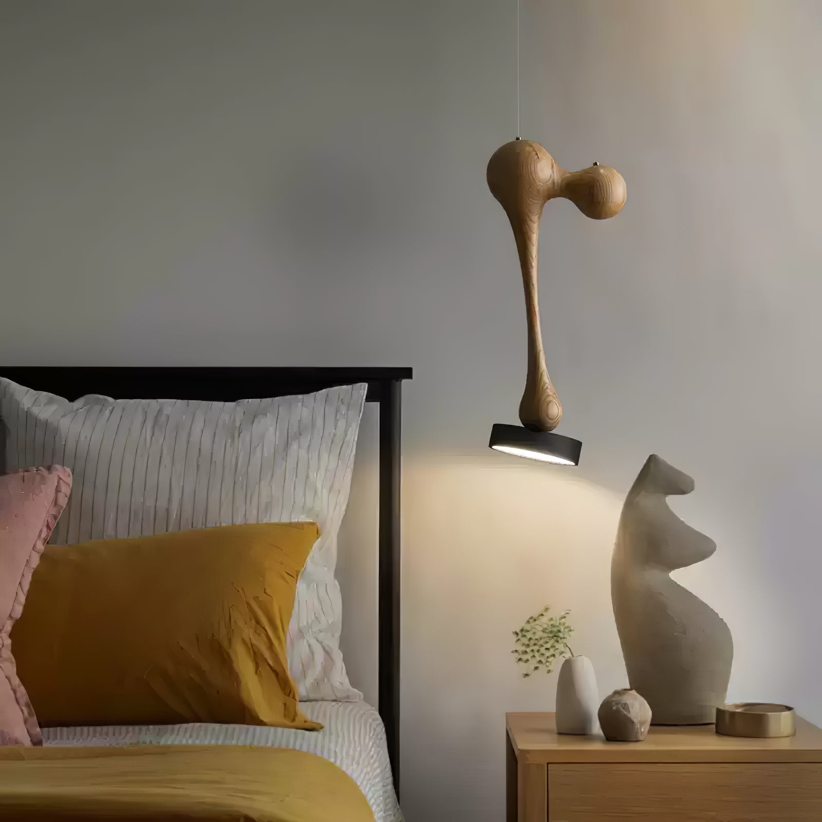 Drovia Rustic Wooden Pendant Light - Blowlighting