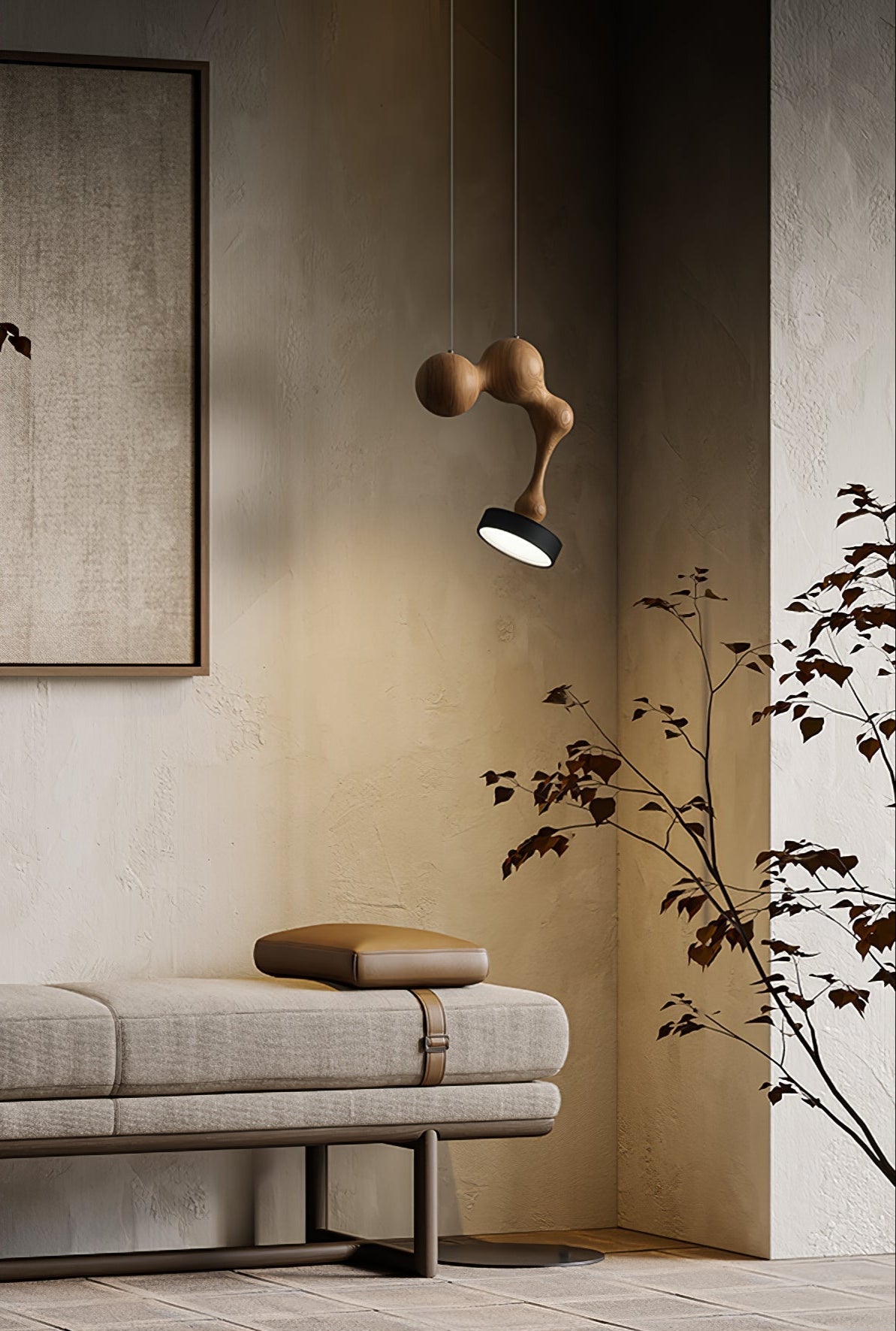 Drovia Rustic Wooden Pendant Light - Blowlighting