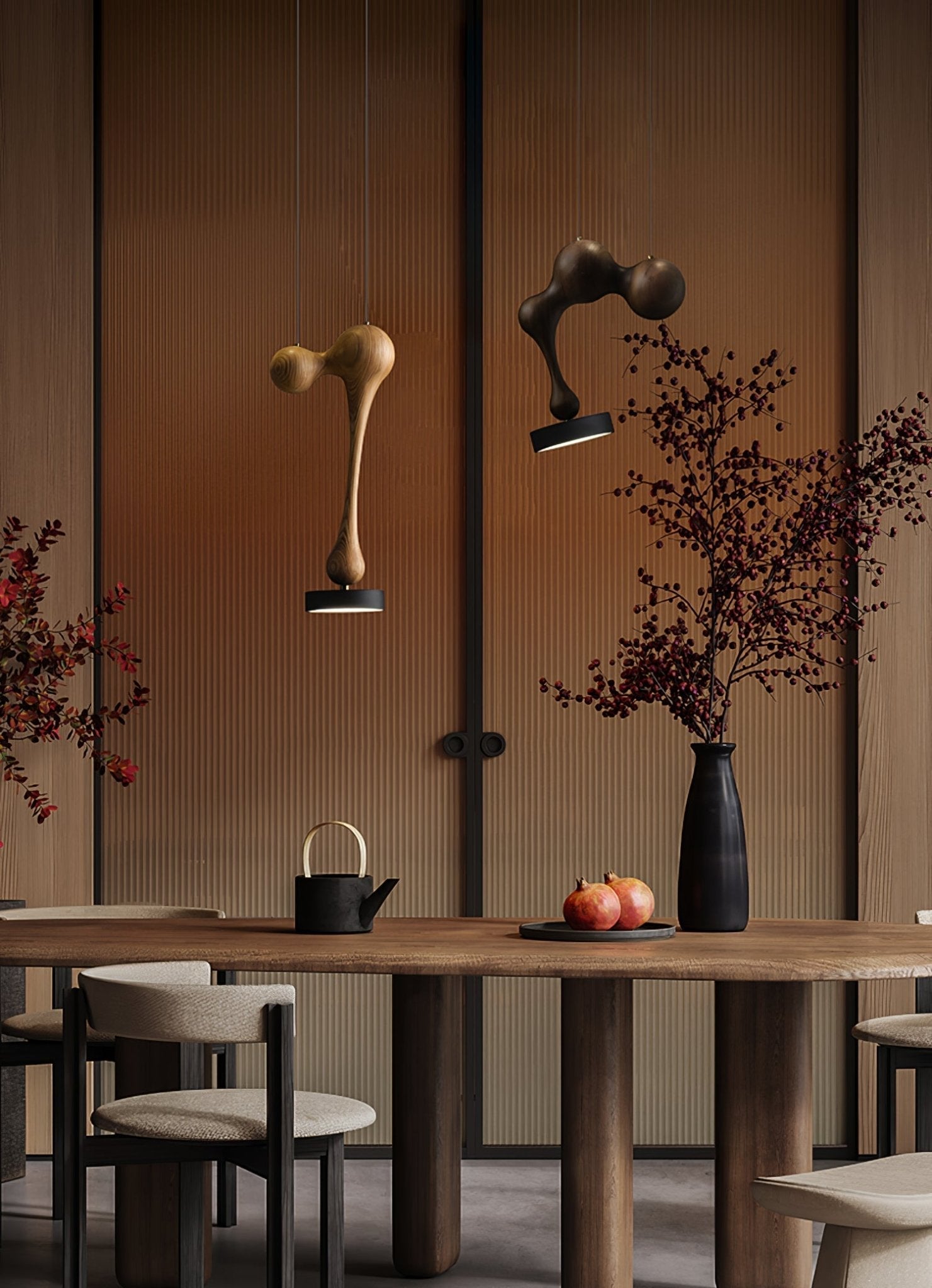 Drovia Rustic Wooden Pendant Light - Blowlighting