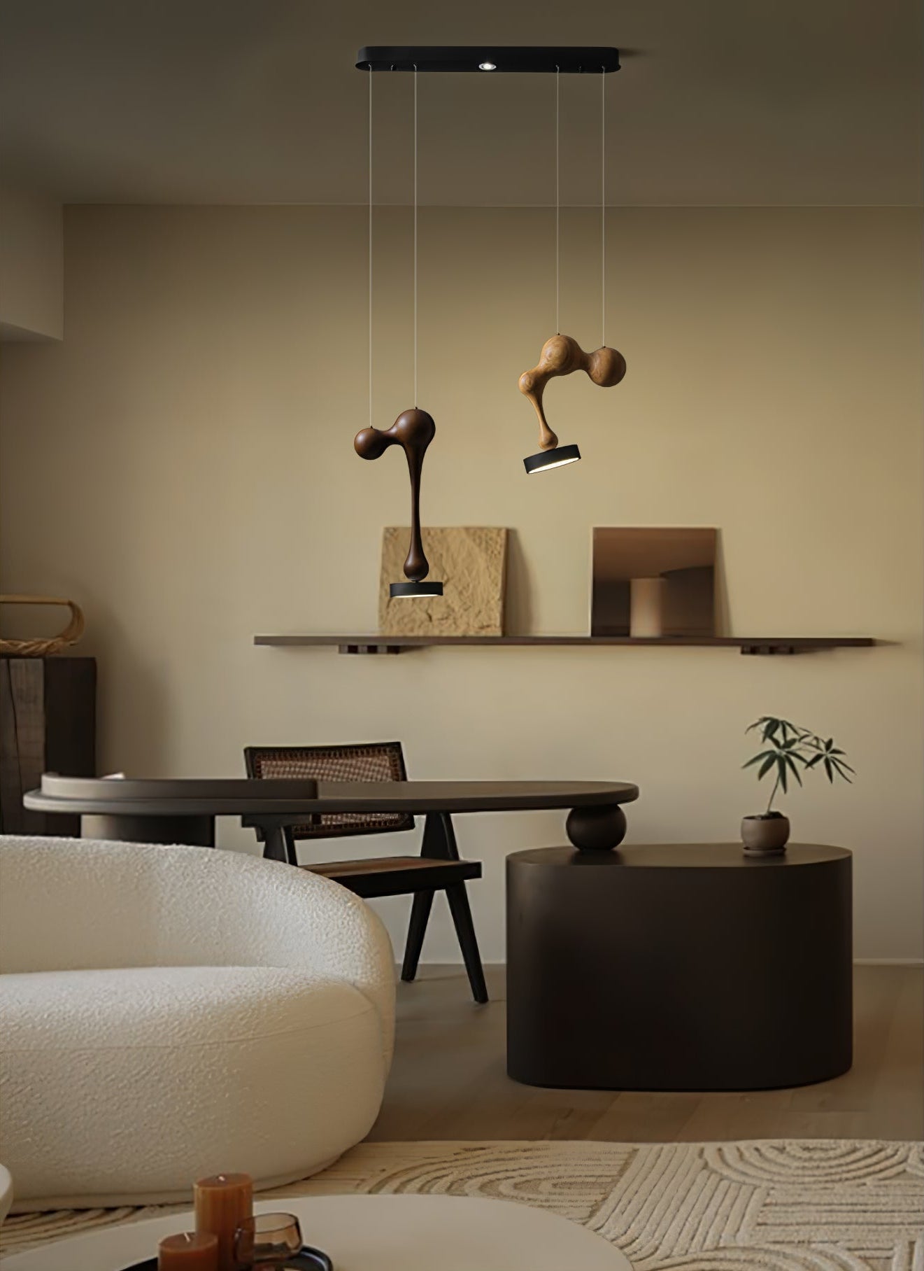 Drovia Rustic Wooden Pendant Light - Blowlighting