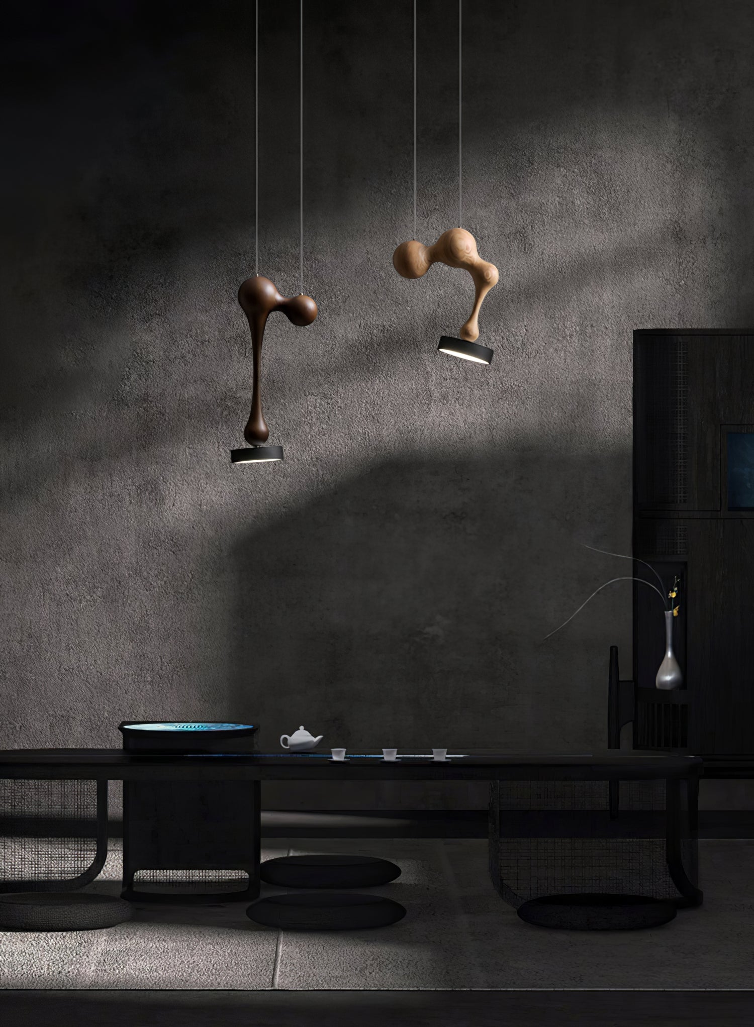 Drovia Rustic Wooden Pendant Light - Blowlighting
