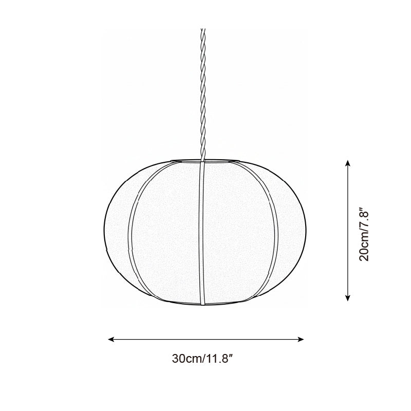 Mollis Scandinavian Fabric Pendant Light