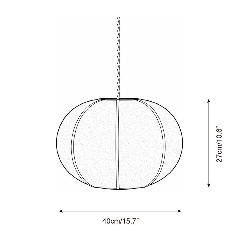 Mollis Scandinavian Fabric Pendant Light