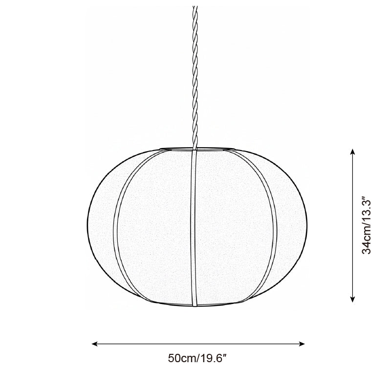 Mollis Scandinavian Fabric Pendant Light