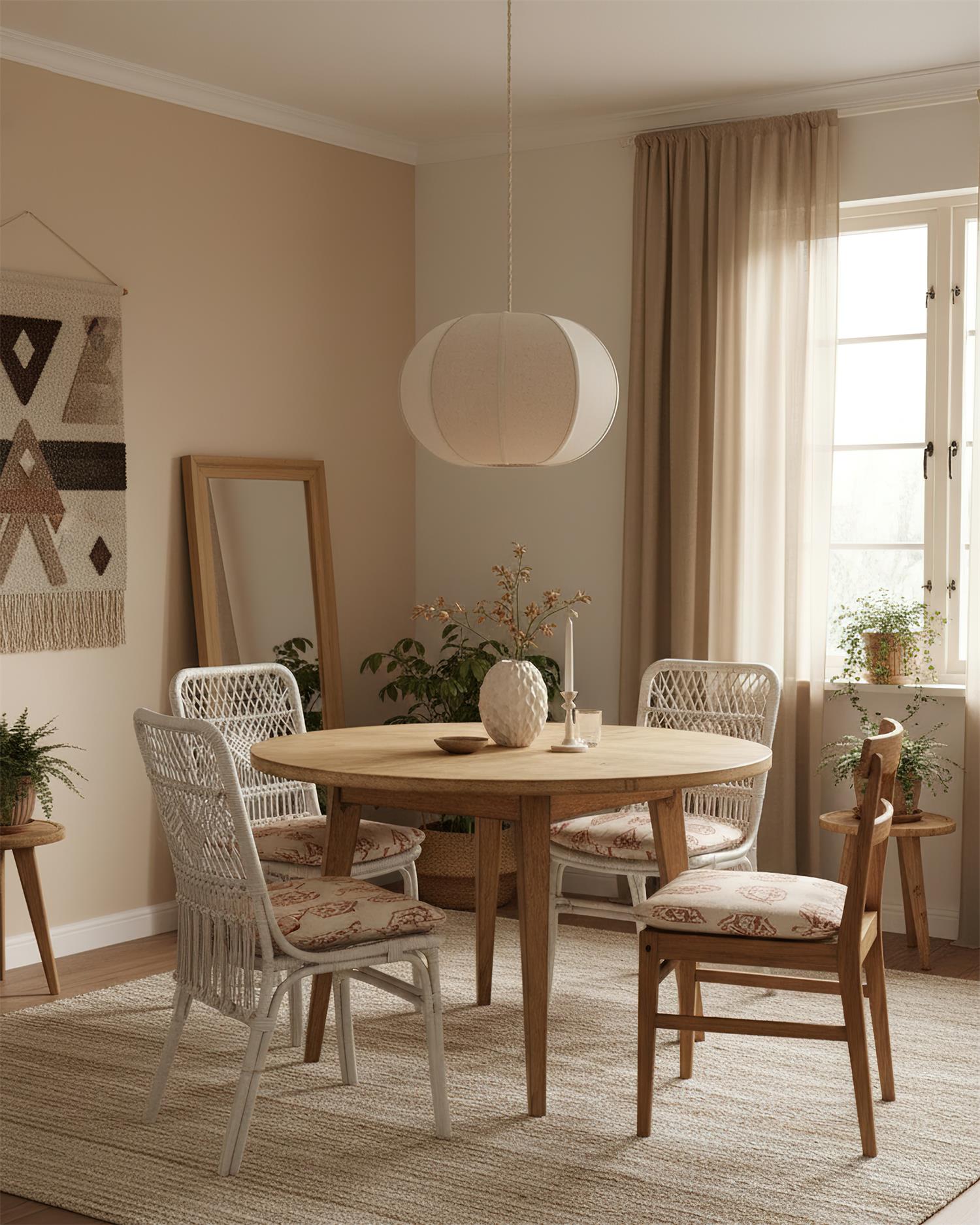 Mollis Scandinavian Fabric Pendant Light