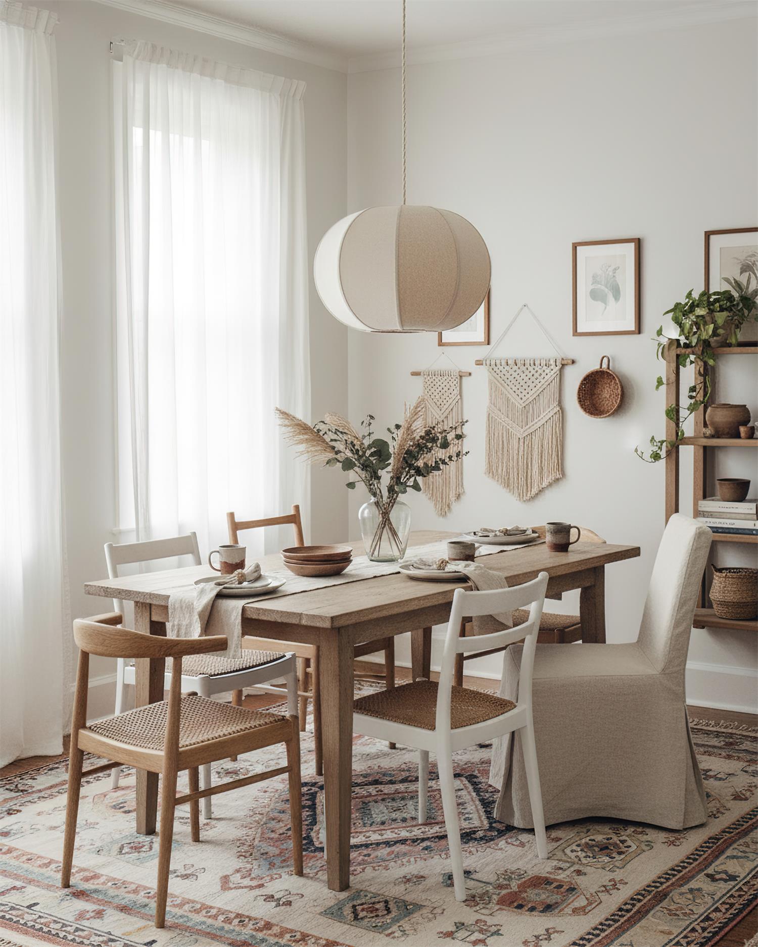 Mollis Scandinavian Fabric Pendant Light