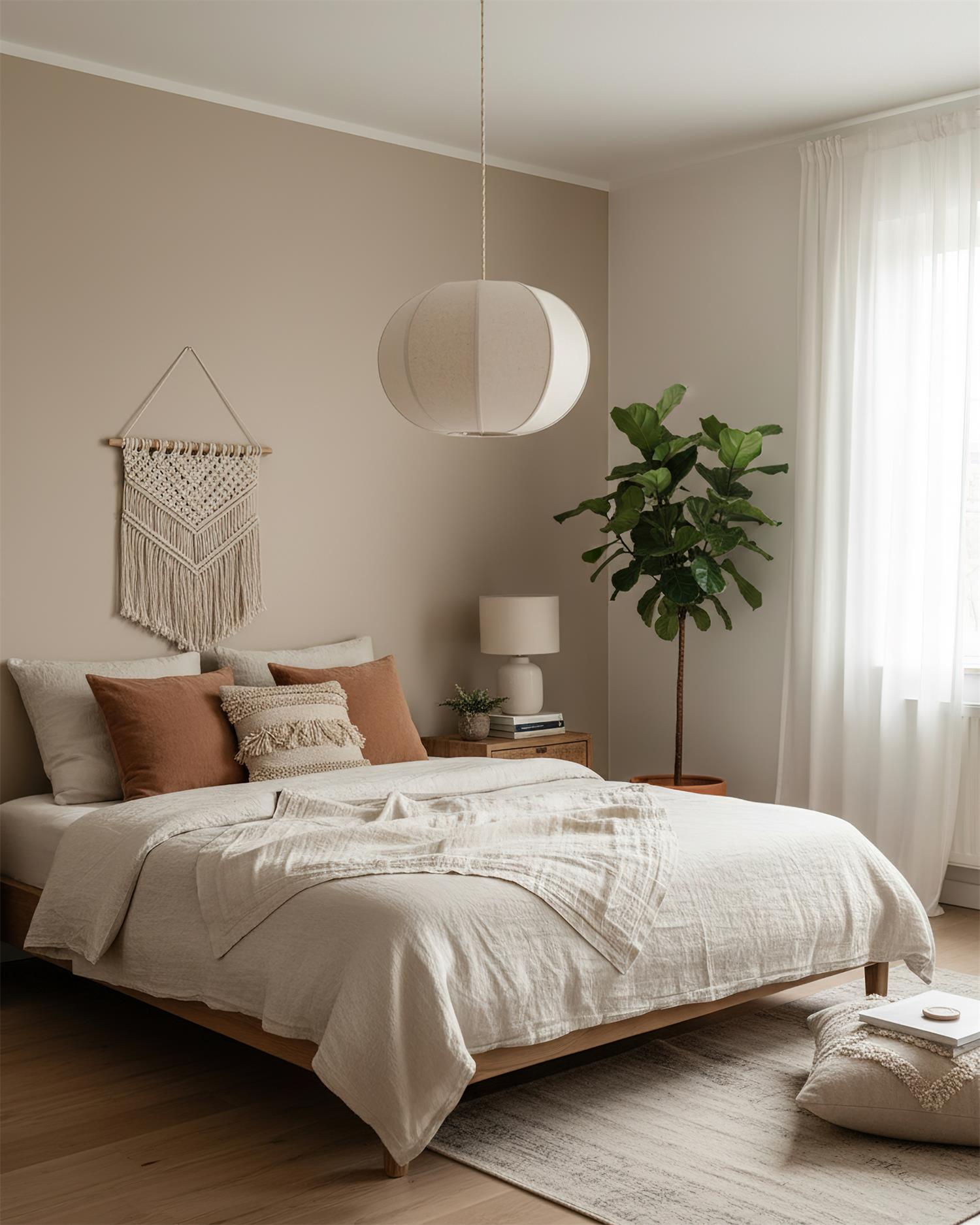 Mollis Scandinavian Fabric Pendant Light
