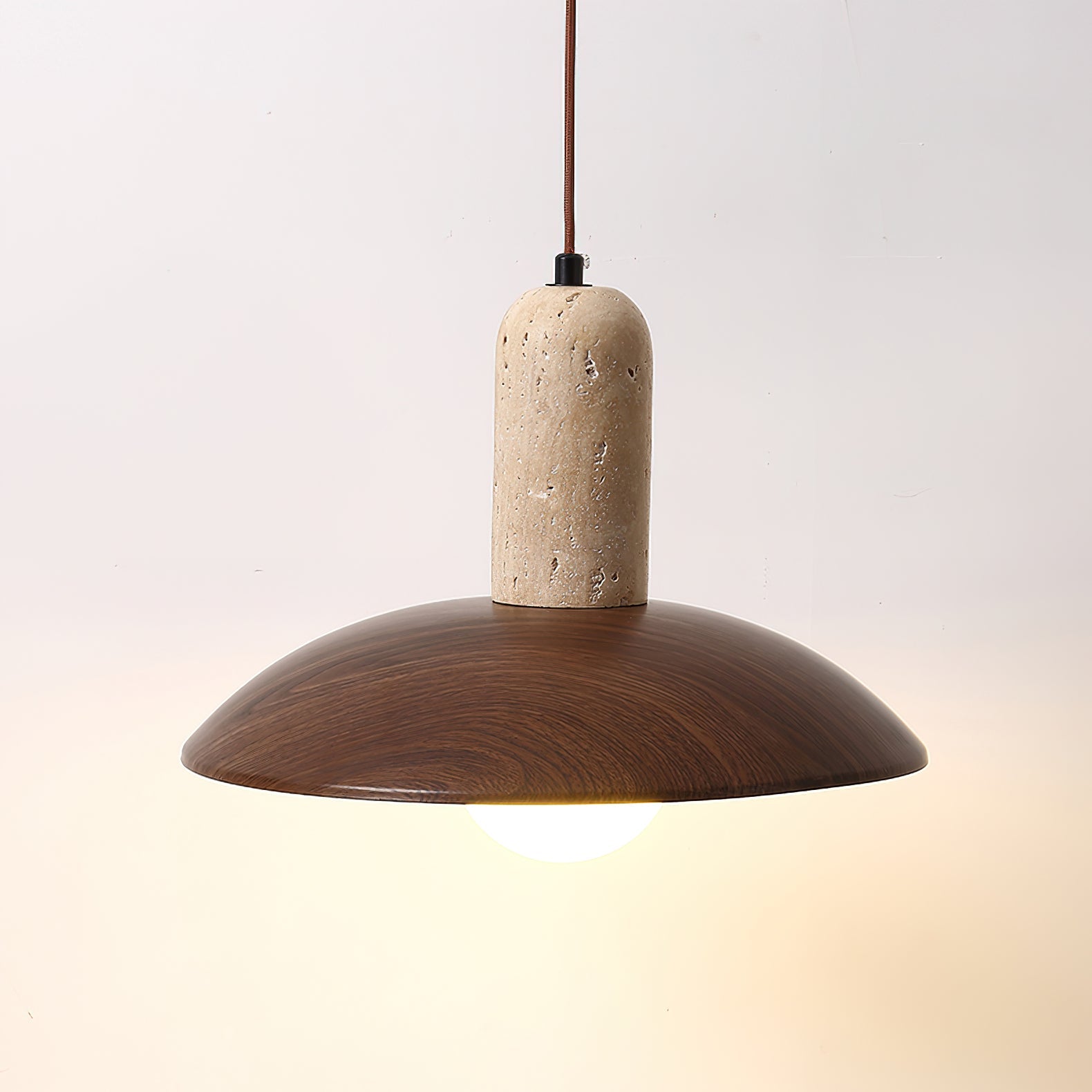 Molly Wabi-Sabi Travertine Pendant Light