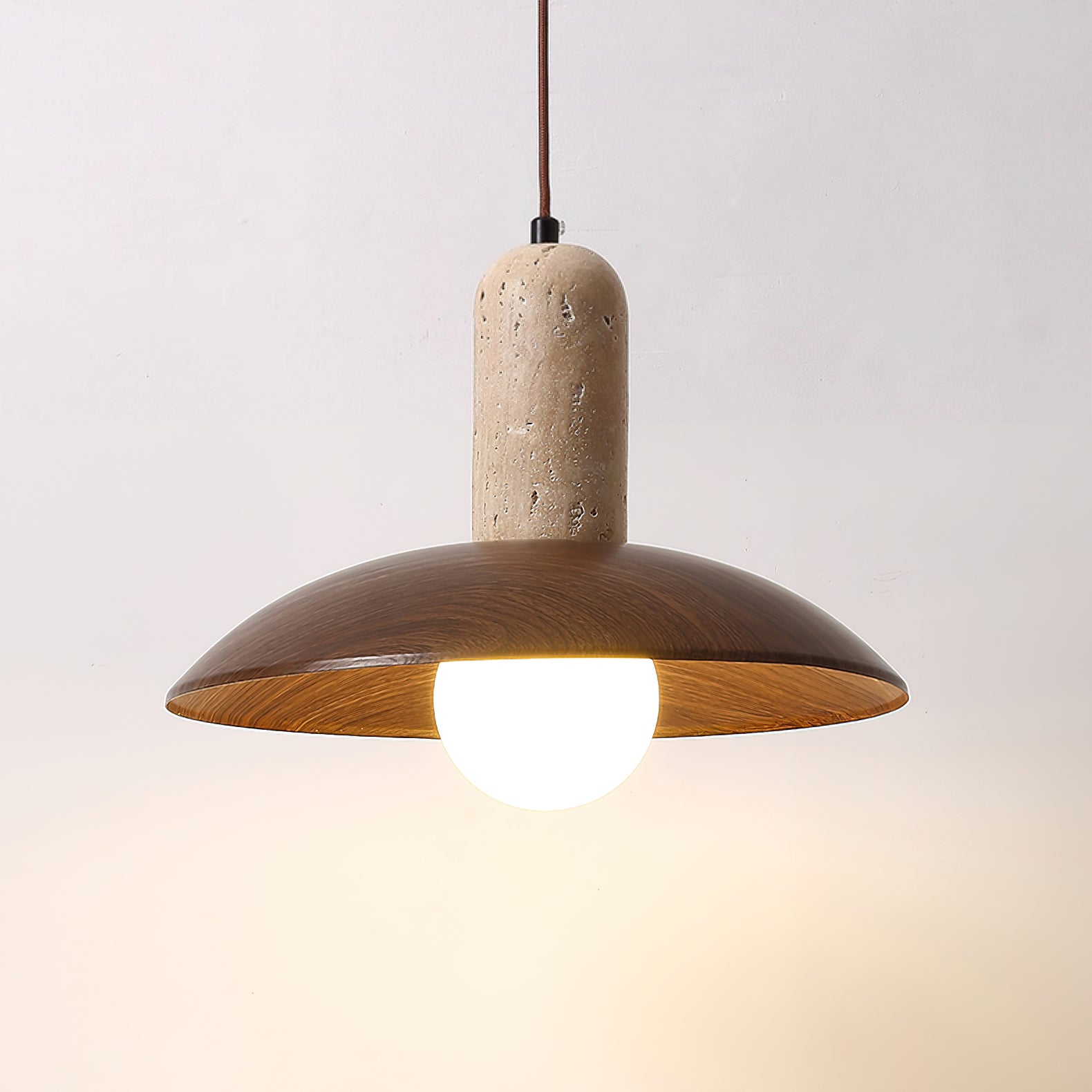 Molly Wabi-Sabi Travertine Pendant Light