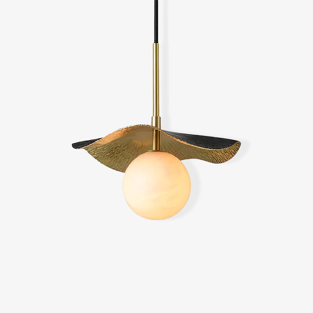 Ivvynen Leaf Canopy Alabaster Pendant Light - Blowlighting