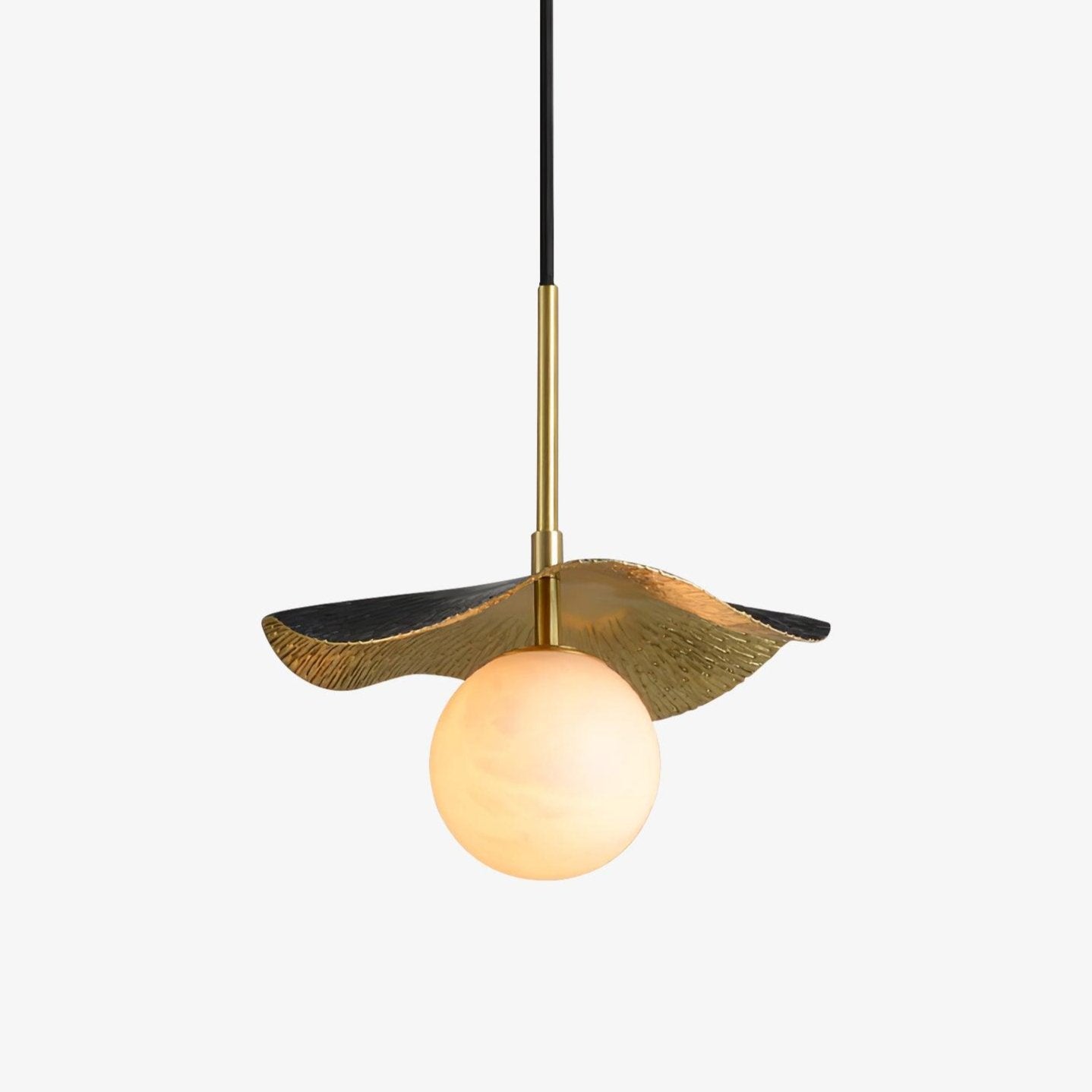 Ivvynen Leaf Canopy Alabaster Pendant Light - Blowlighting