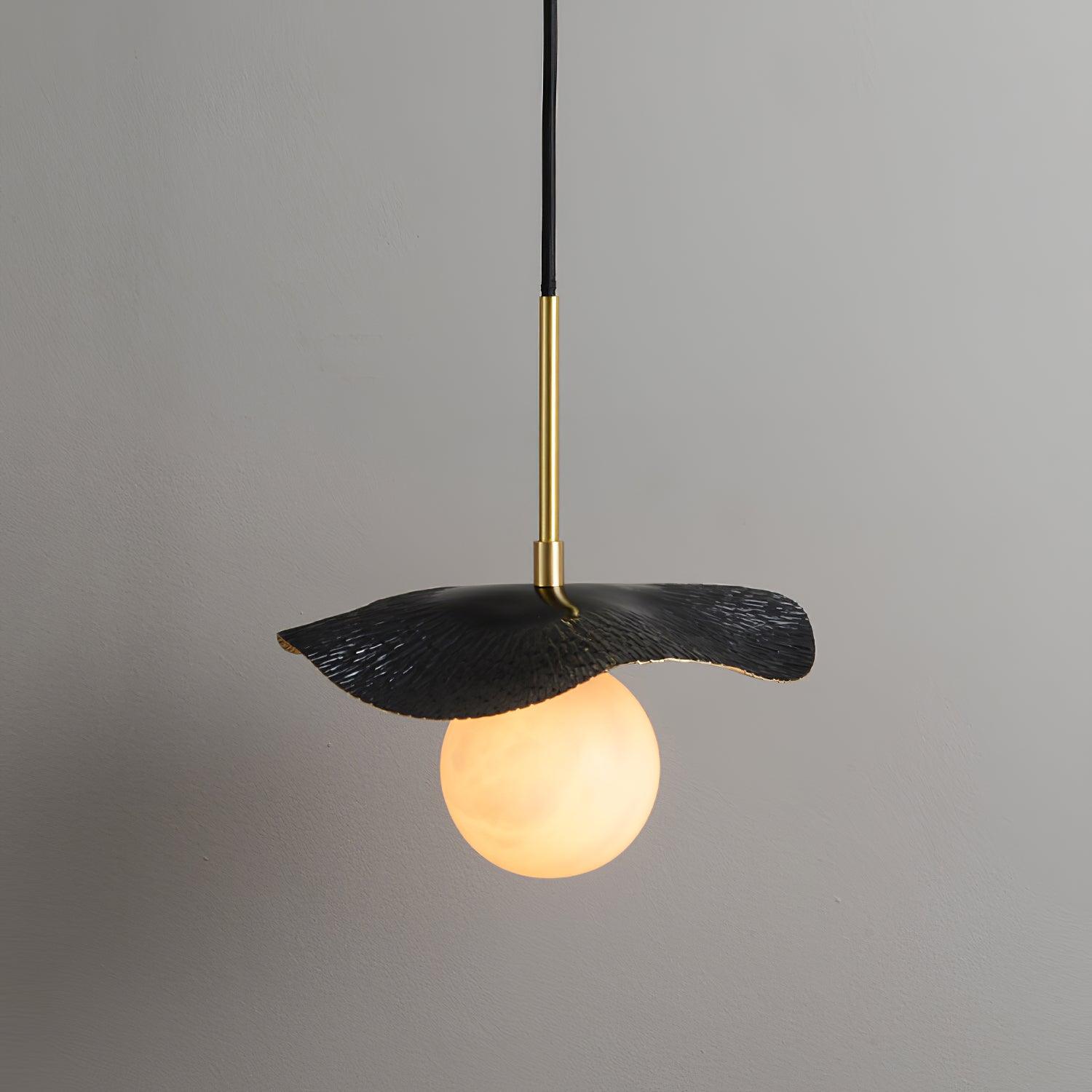 Ivvynen Leaf Canopy Alabaster Pendant Light - Blowlighting