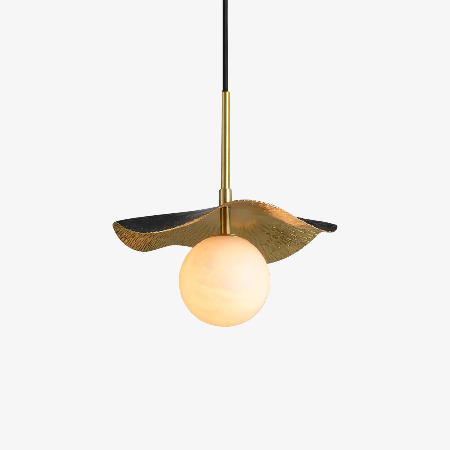 Ivvynen Leaf Canopy Alabaster Pendant Light - Blowlighting