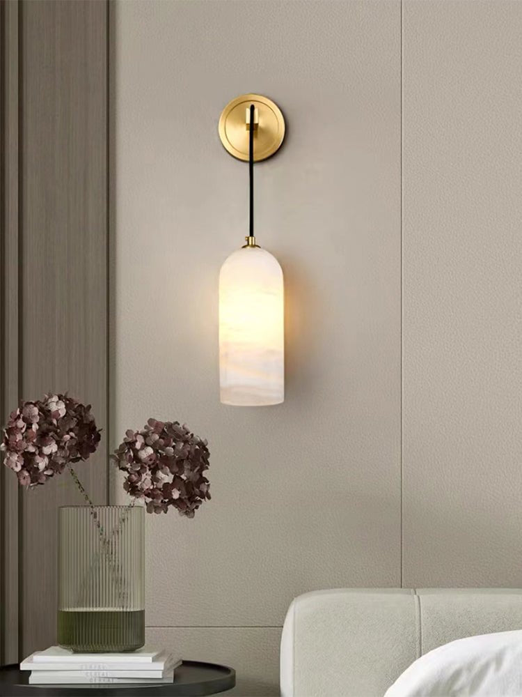 Vaelara Pendant Alabaster Wall Light - Blowlighting