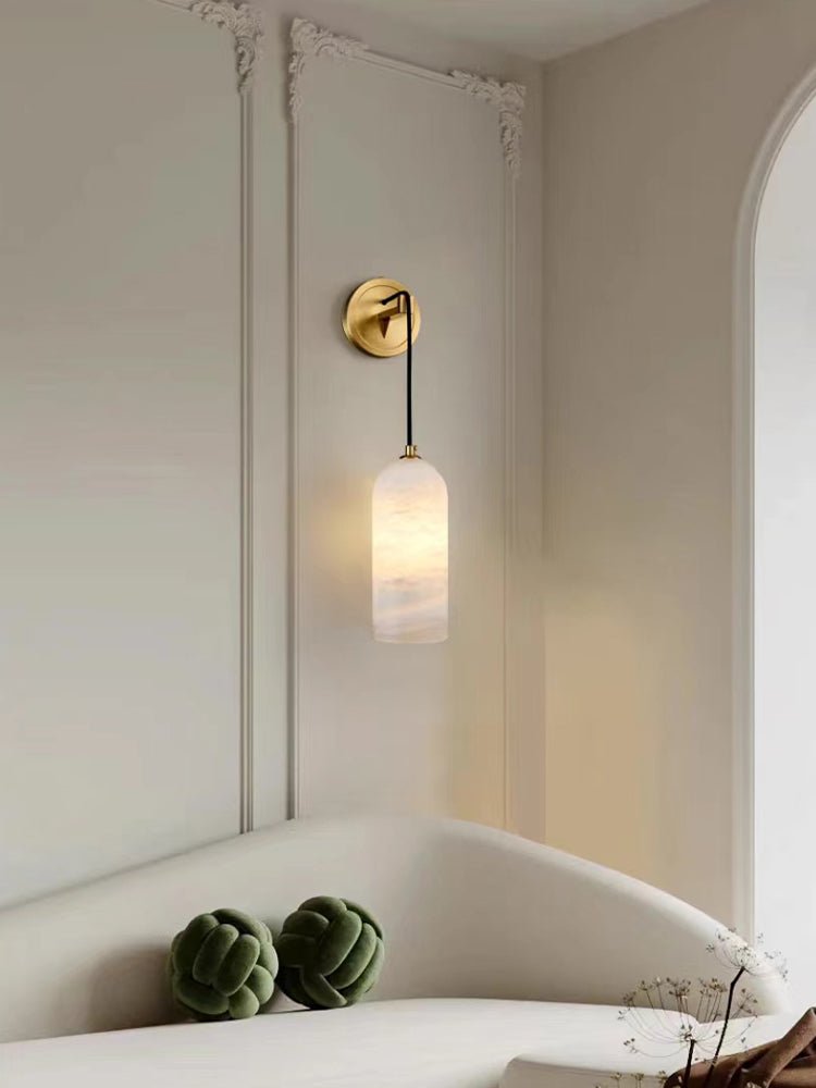 Vaelara Pendant Alabaster Wall Light - Blowlighting