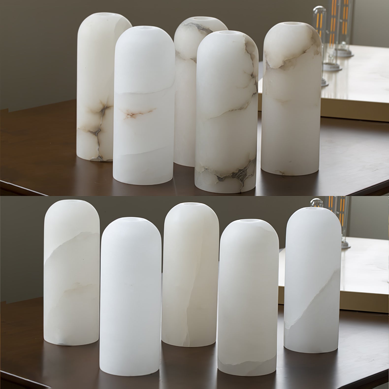 Vaelara Pendant Alabaster Wall Light - Blowlighting