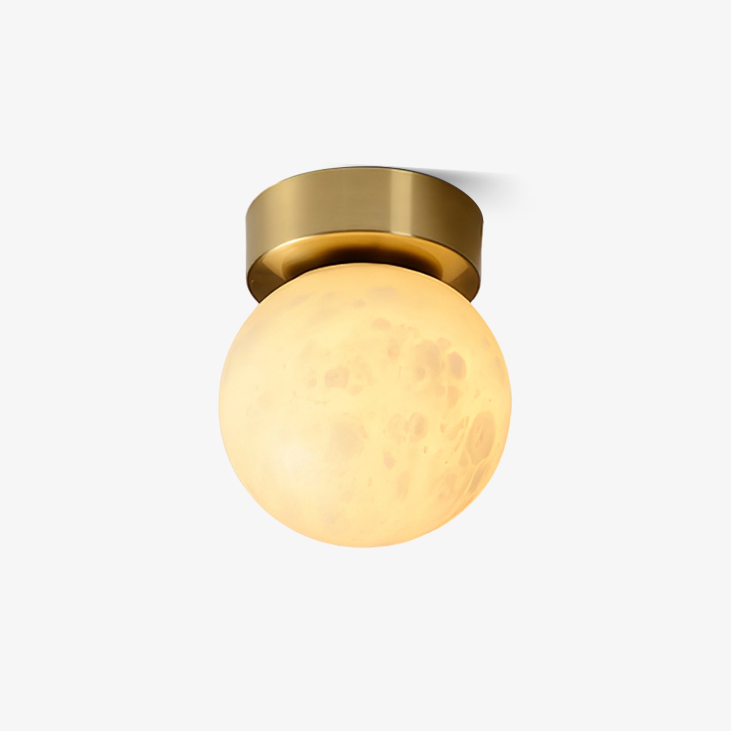 Otheyra Minimalist Alabaster Flush Mount Light - Blowlighting