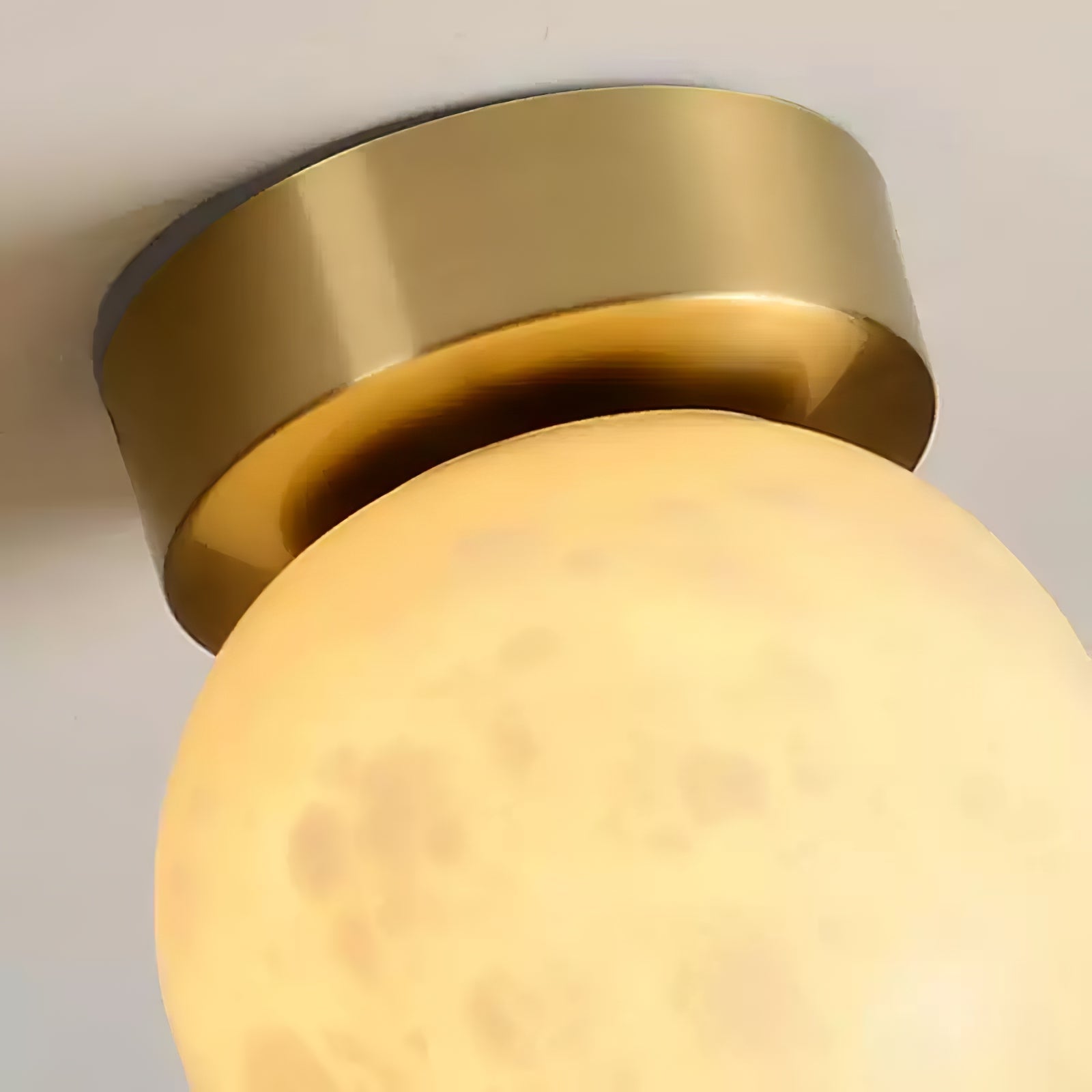 Otheyra Minimalist Alabaster Flush Mount Light - Blowlighting