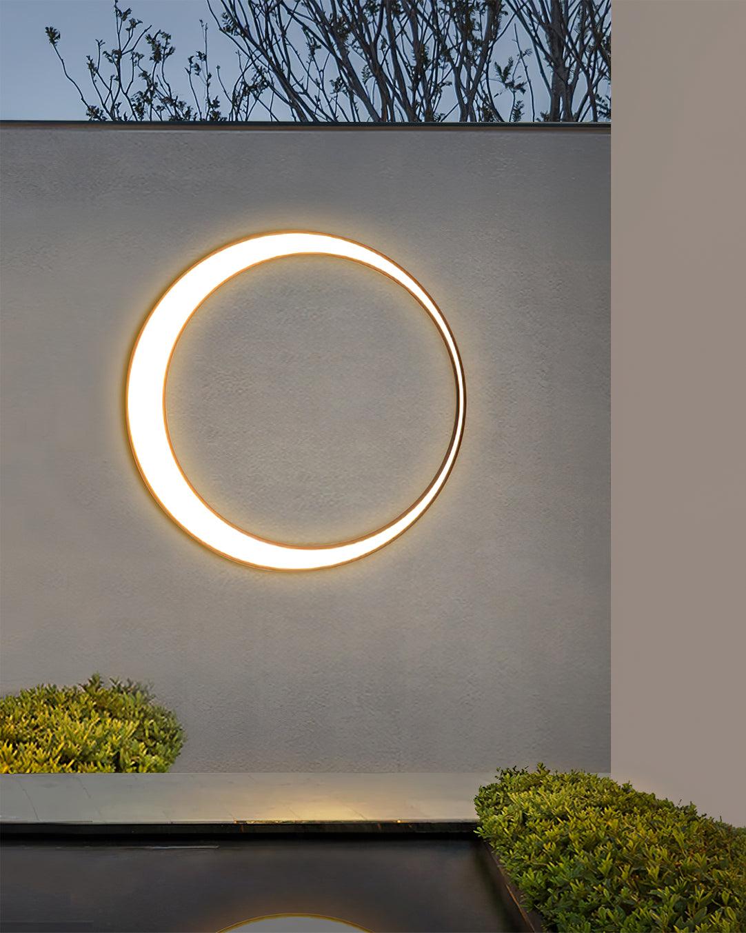 Zathee Circular LED Outdoor Wall Light - Blowlighting