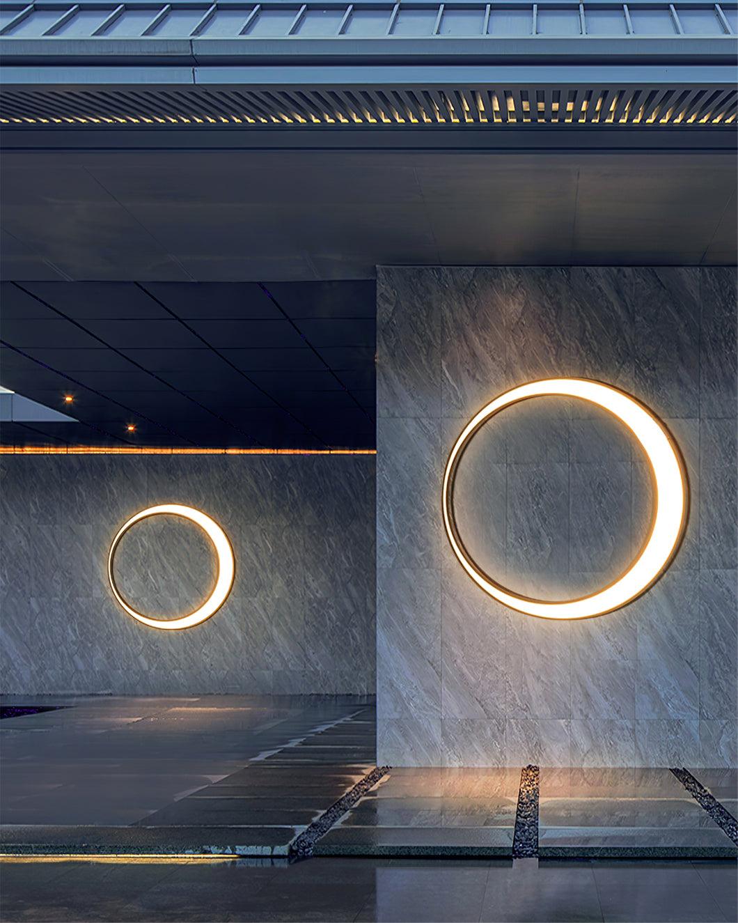 Zathee Circular LED Outdoor Wall Light - Blowlighting