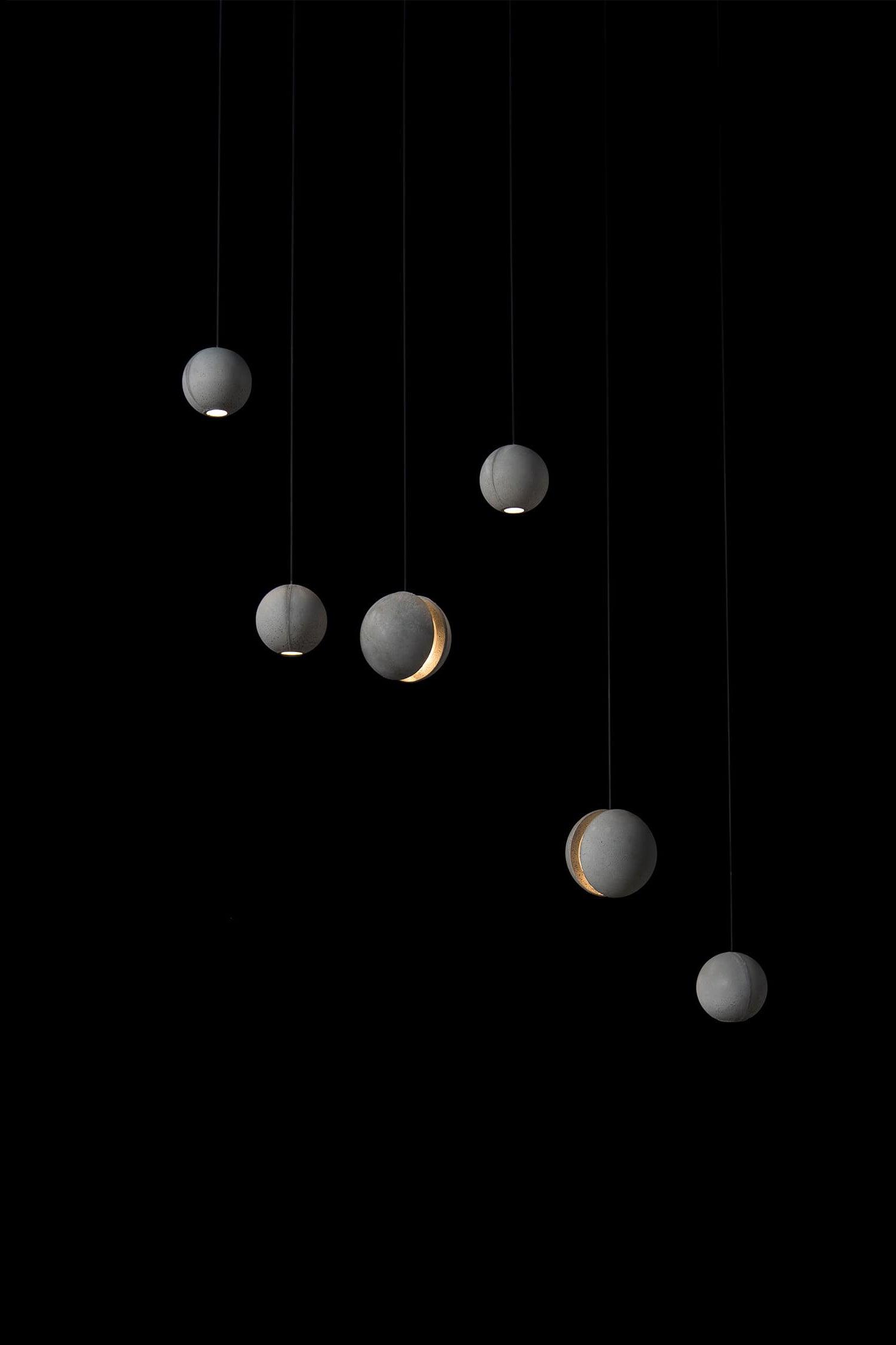 Moon Concrete Pendant Lamp - Blowlighting