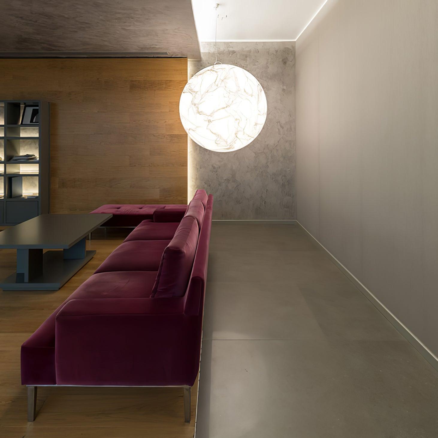 Globe Minimalist Silk Pendant Lamp - Blowlighting
