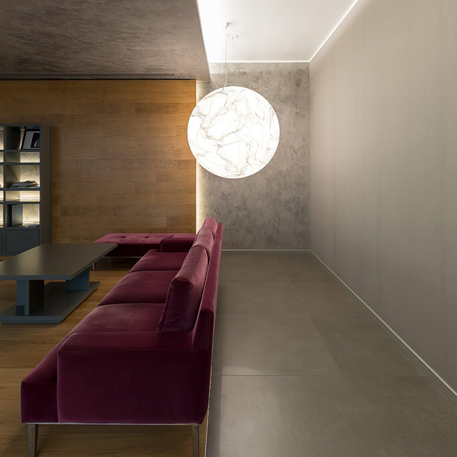 Globe Minimalist Silk Pendant Lamp - Blowlighting