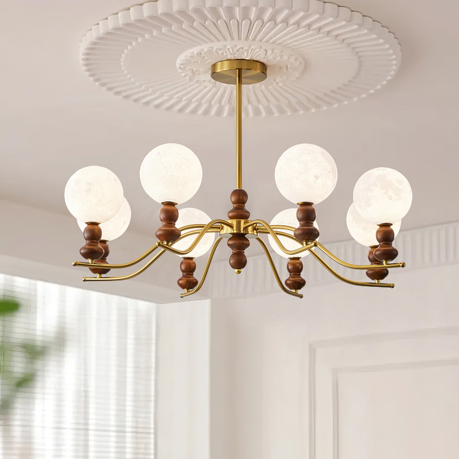Moonlit Globe Chandelier - Blowlighting