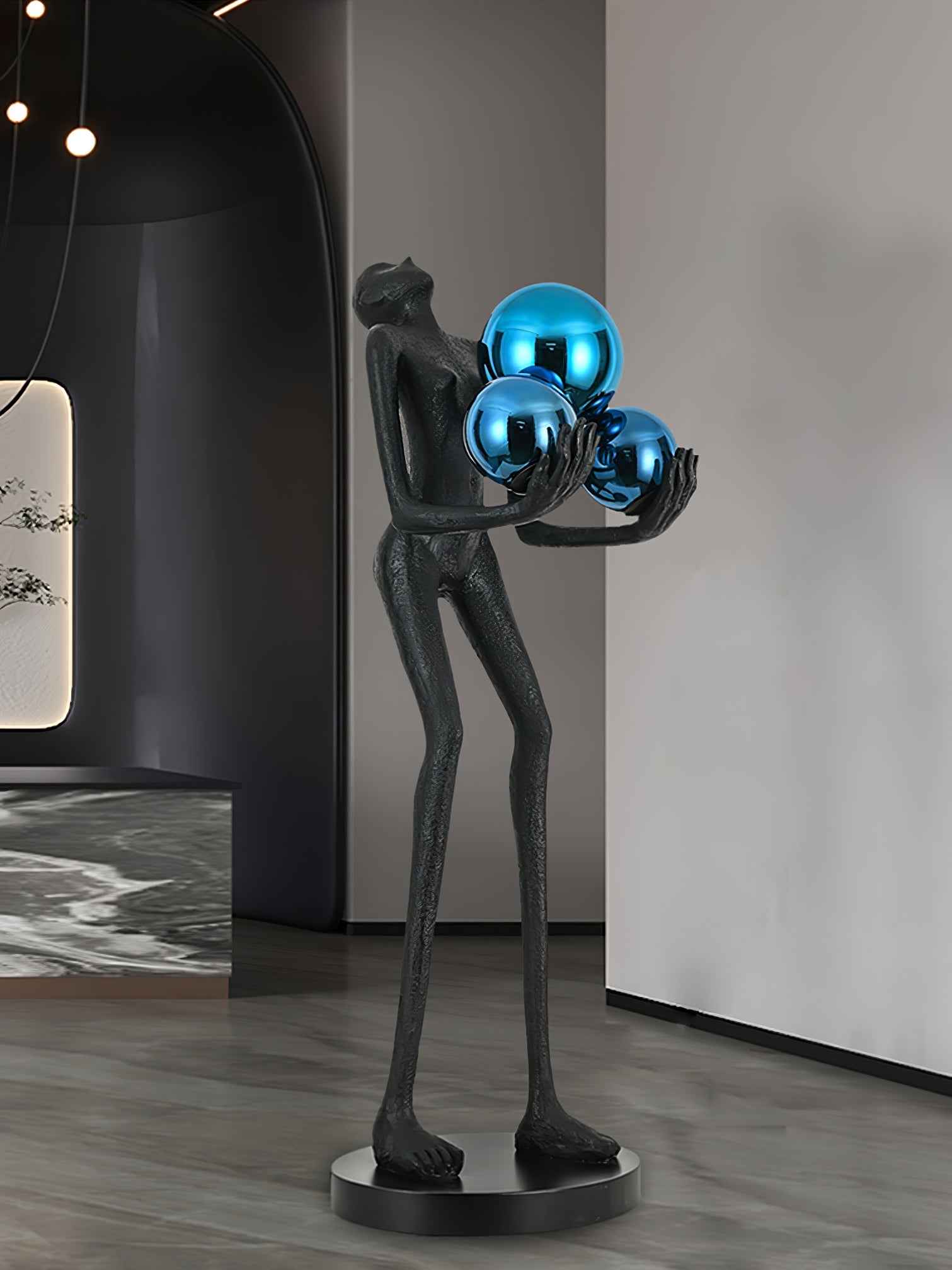 Erthearae Abstract Iron Floor Lamp - Blowlighting