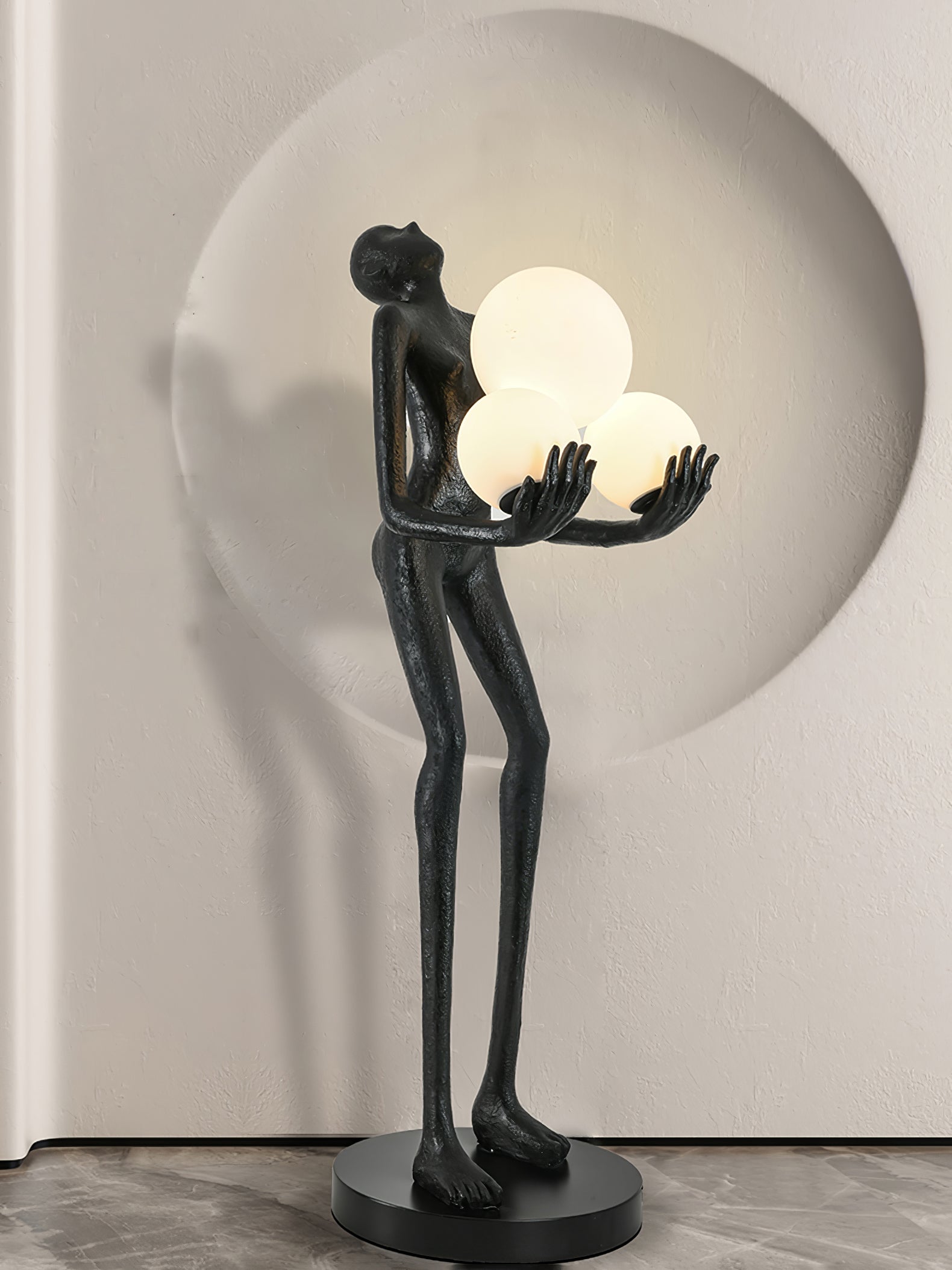 Erthearae Abstract Iron Floor Lamp - Blowlighting