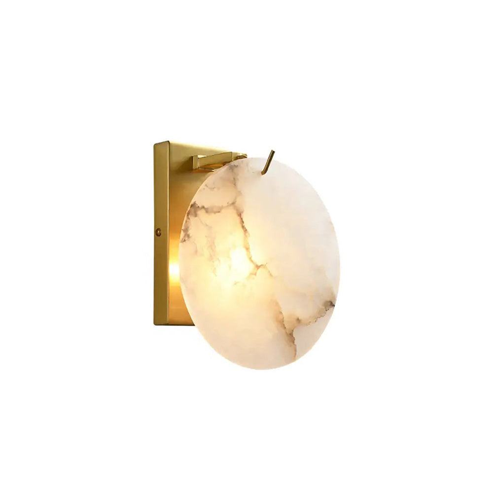 Moonshade Contemporary Art Alabaster Wall Sconce