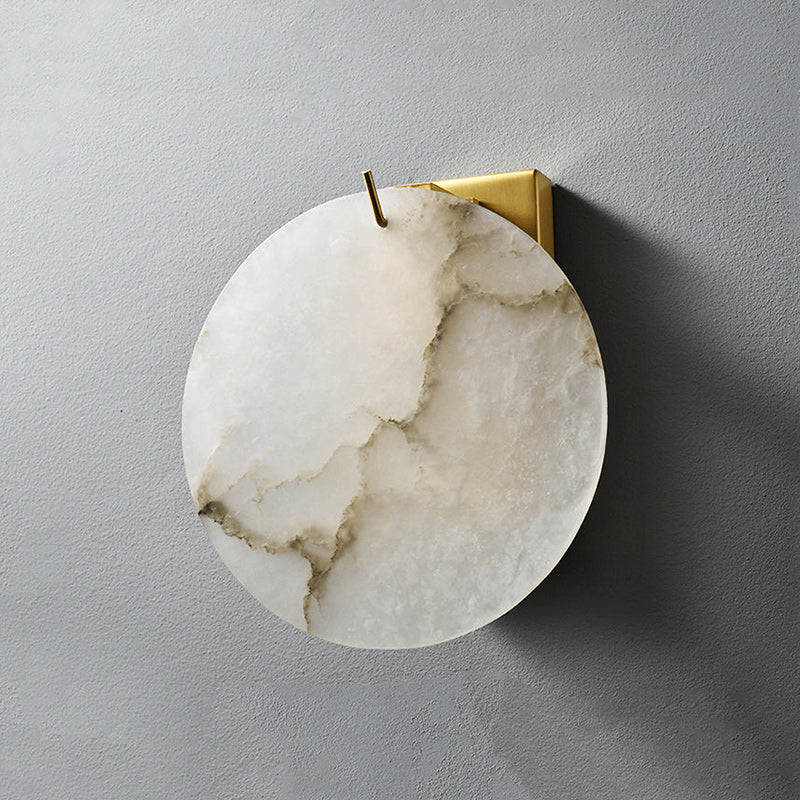 Moonshade Contemporary Art Alabaster Wall Sconce