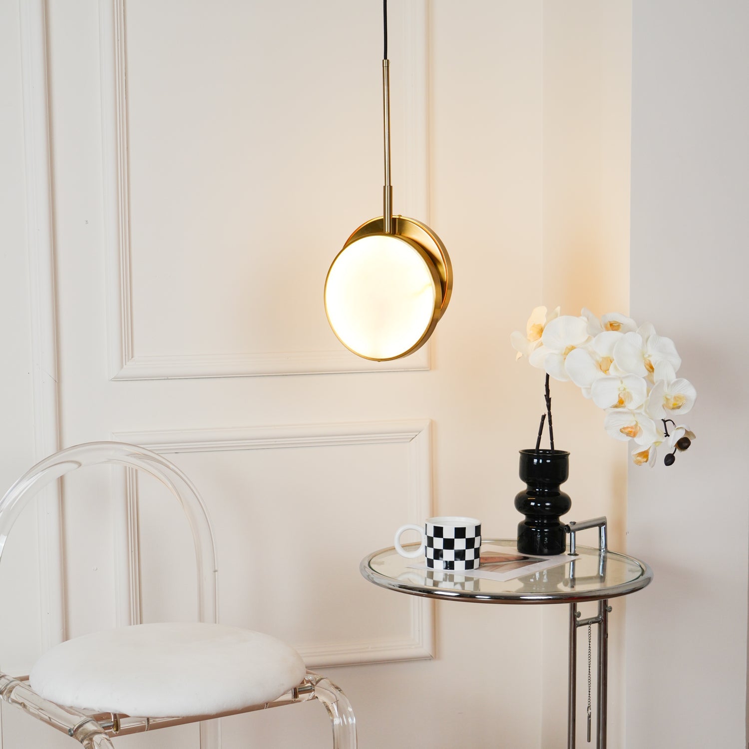Synoryra Dual Disc Alabaster Pendant Light - Blowlighting