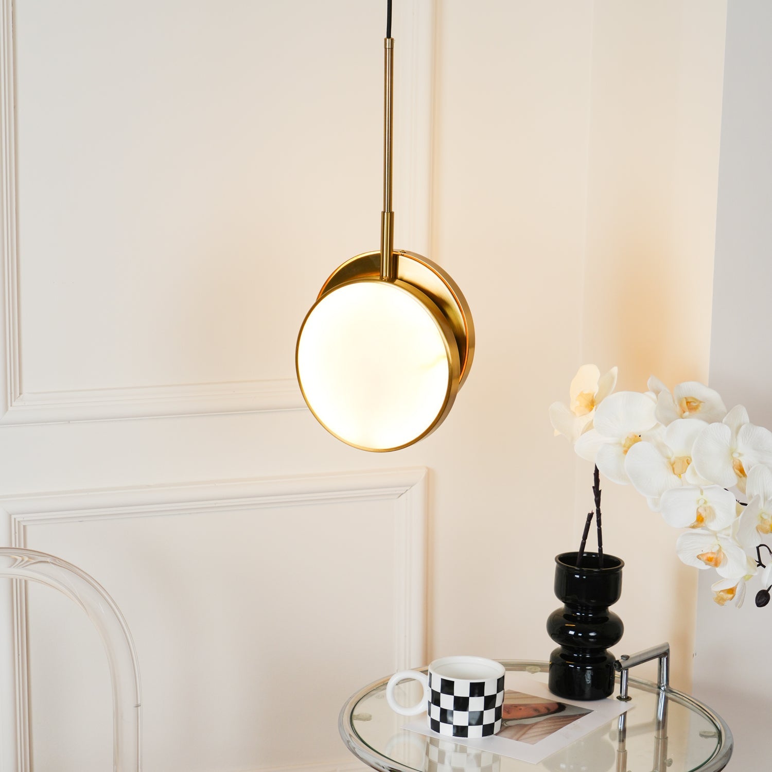 Synoryra Dual Disc Alabaster Pendant Light - Blowlighting
