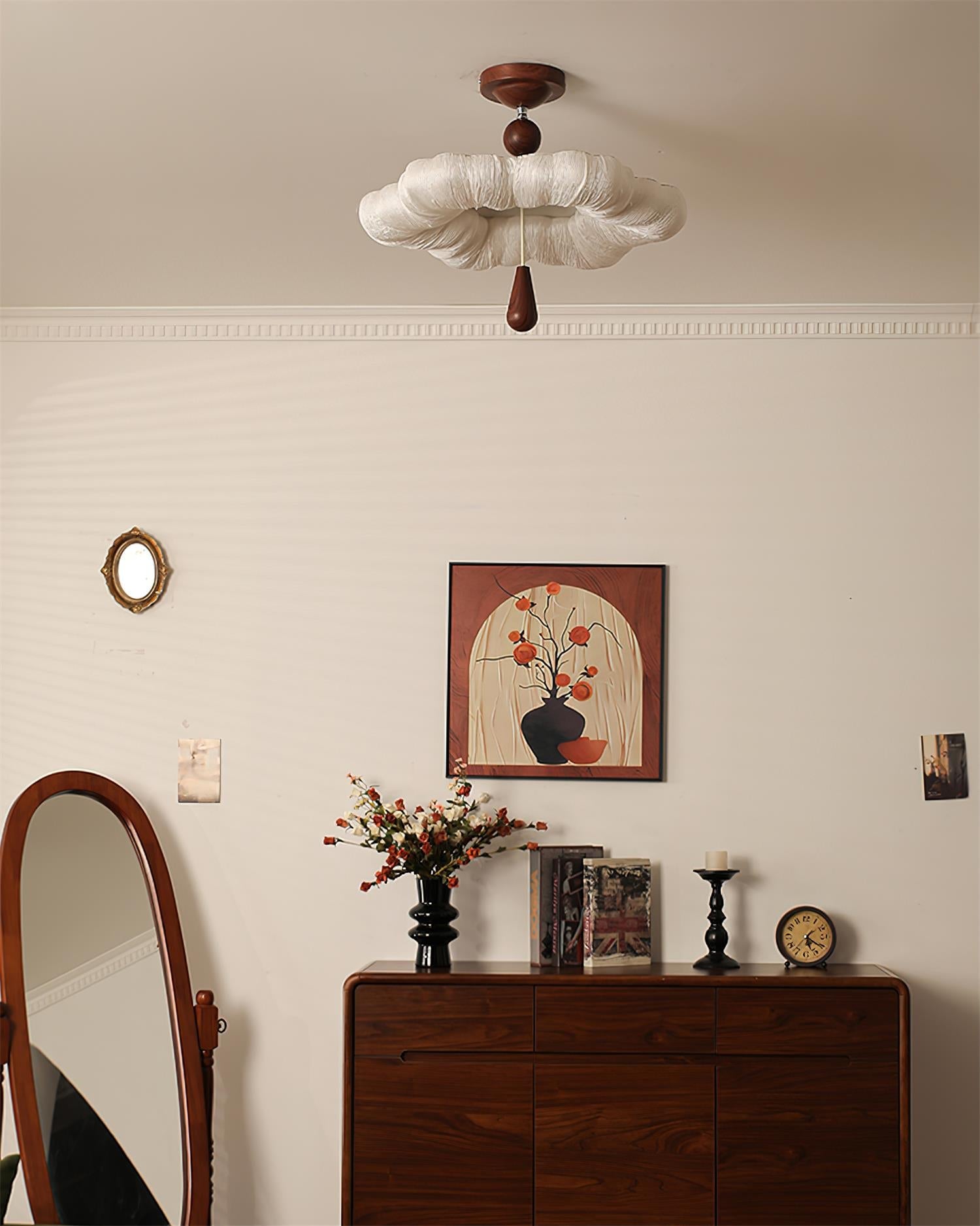Mori Puff Natural Fabric Ceiling Light