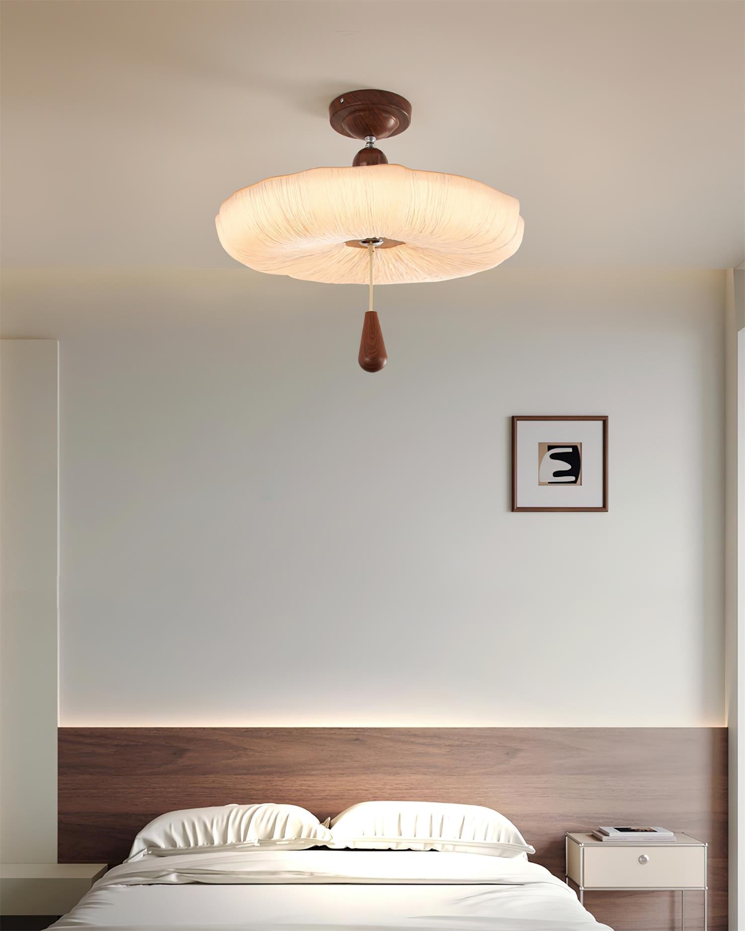 Mori Puff Natural Fabric Ceiling Light