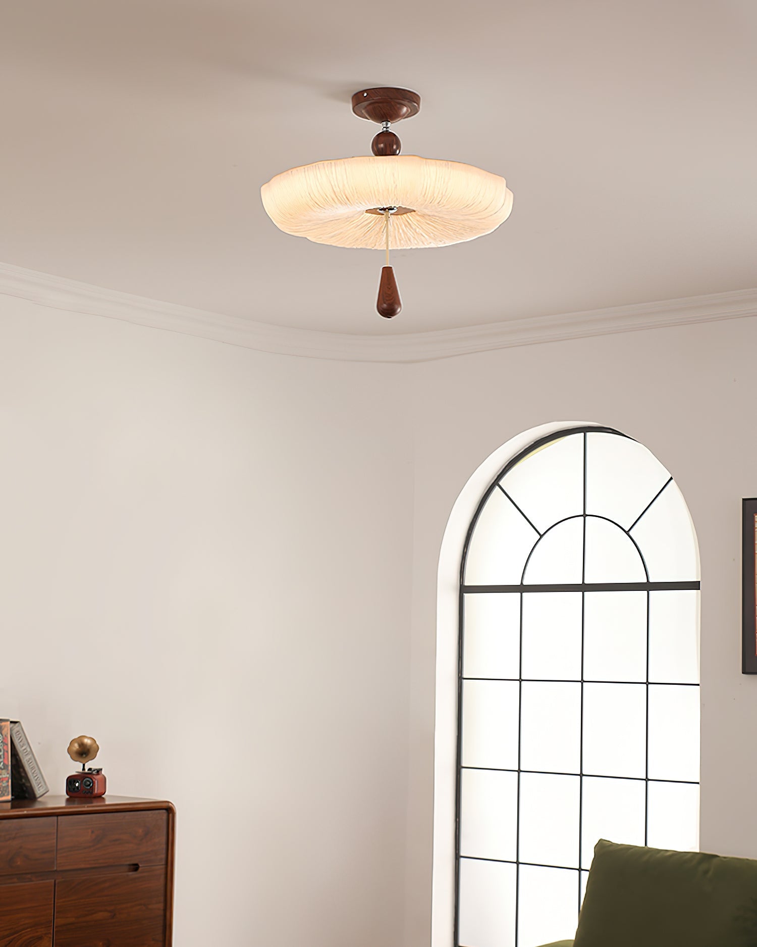Mori Puff Natural Fabric Ceiling Light