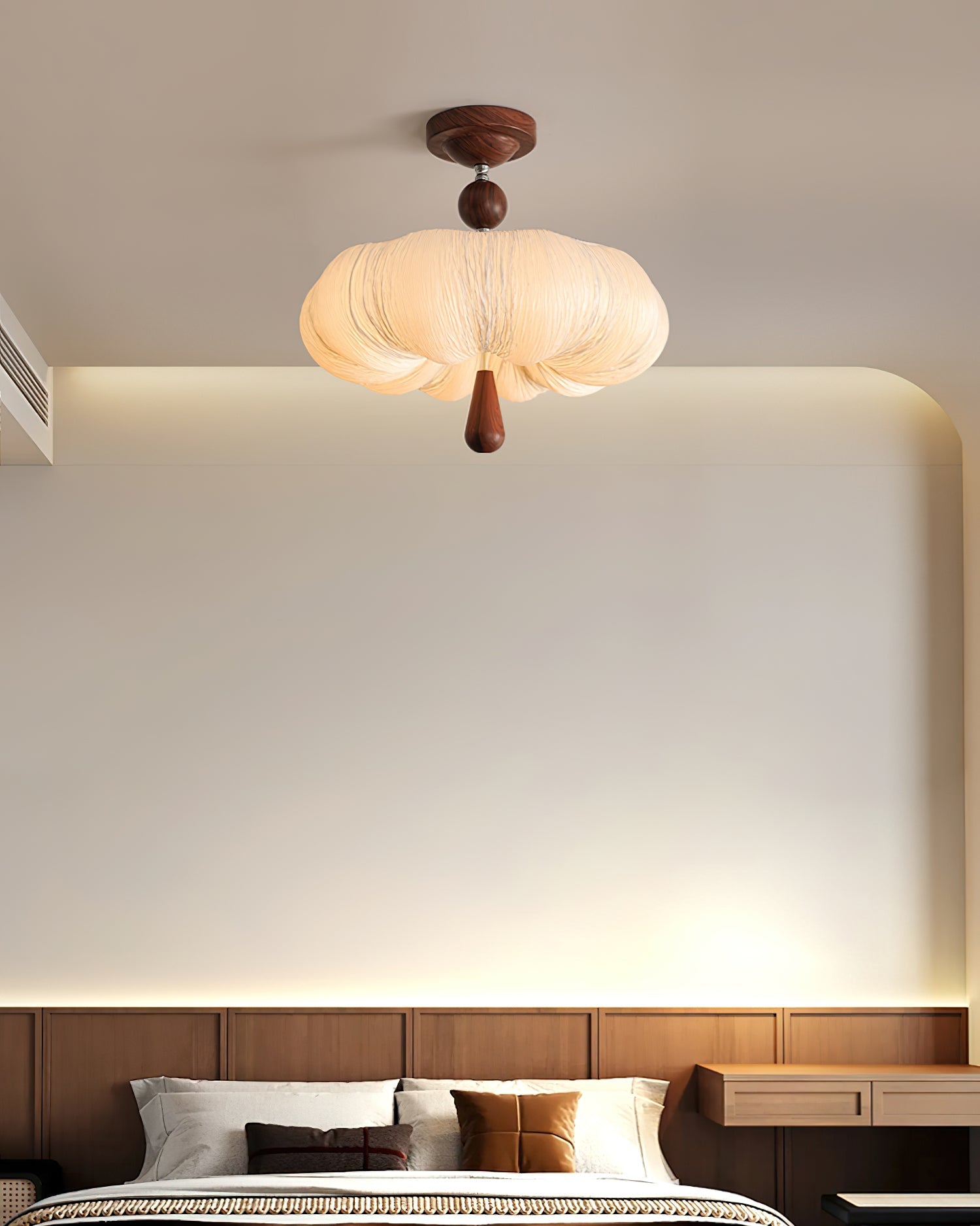 Mori Puff Natural Fabric Ceiling Light