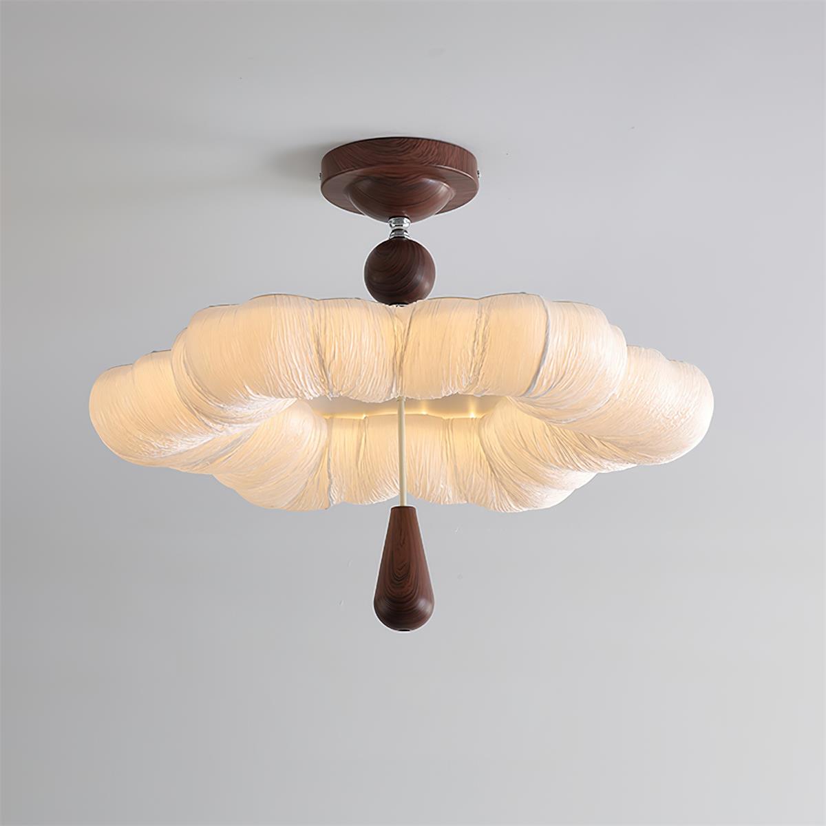 Mori Puff Natural Fabric Ceiling Light