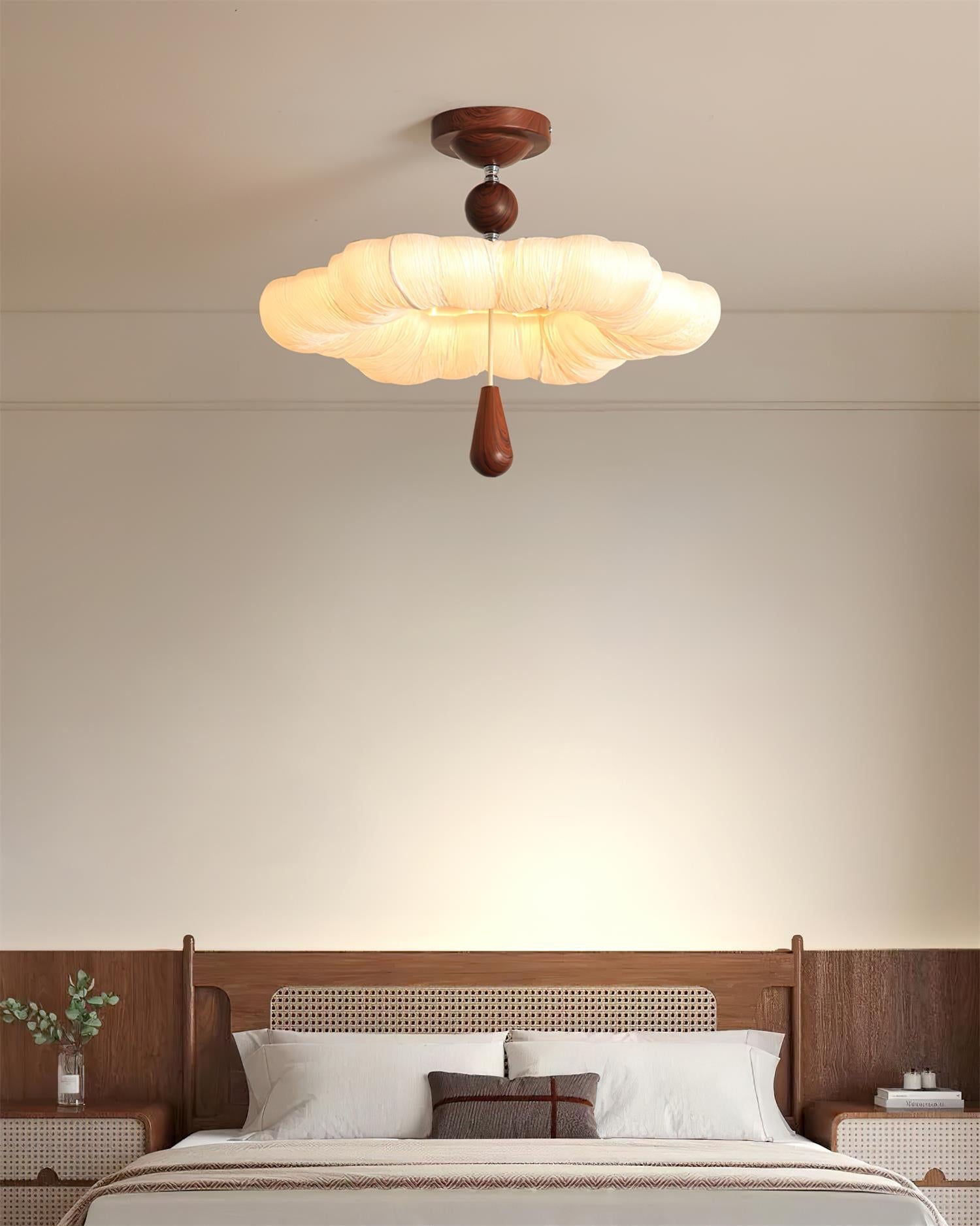 Mori Puff Natural Fabric Ceiling Light