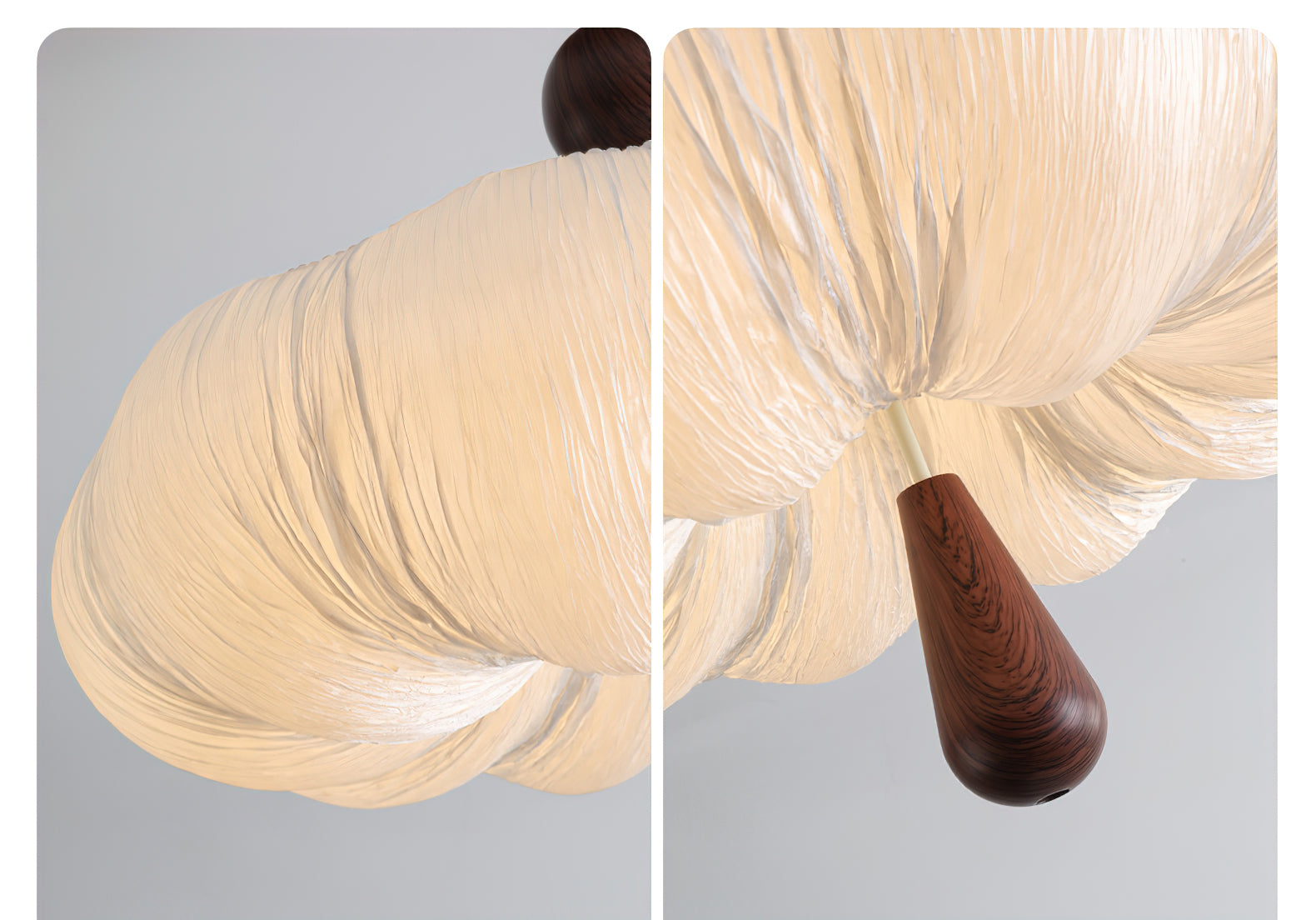 Mori Puff Natural Fabric Ceiling Light