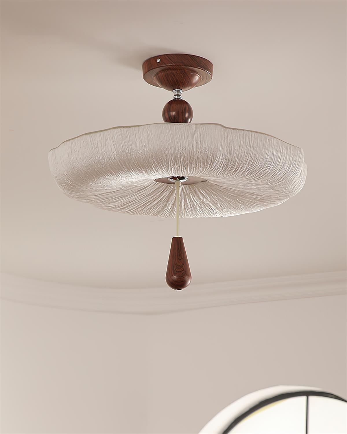 Mori Puff Natural Fabric Ceiling Light