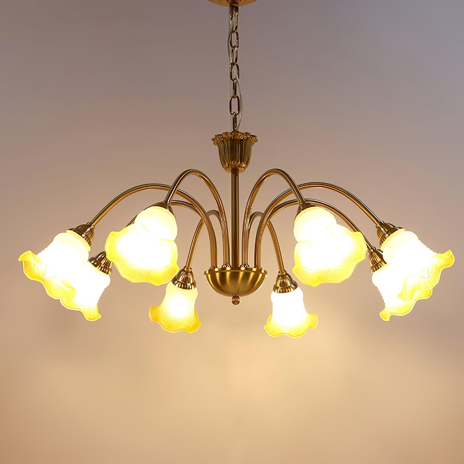 Diane Vintage Glass Chandelier - Blowlighting